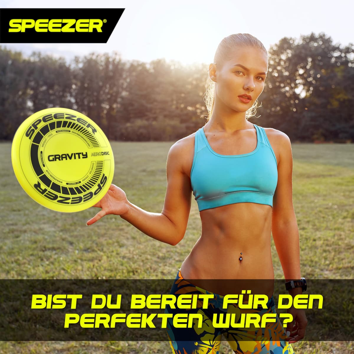 SPEEZER Frisbee Gravity 175 g – El disco de lanzamiento profesional amarillo neón es el juego divertido para deportes al aire libre – Disco de frisbee para niños y adultos – Ultimate Flying Disc — view 5