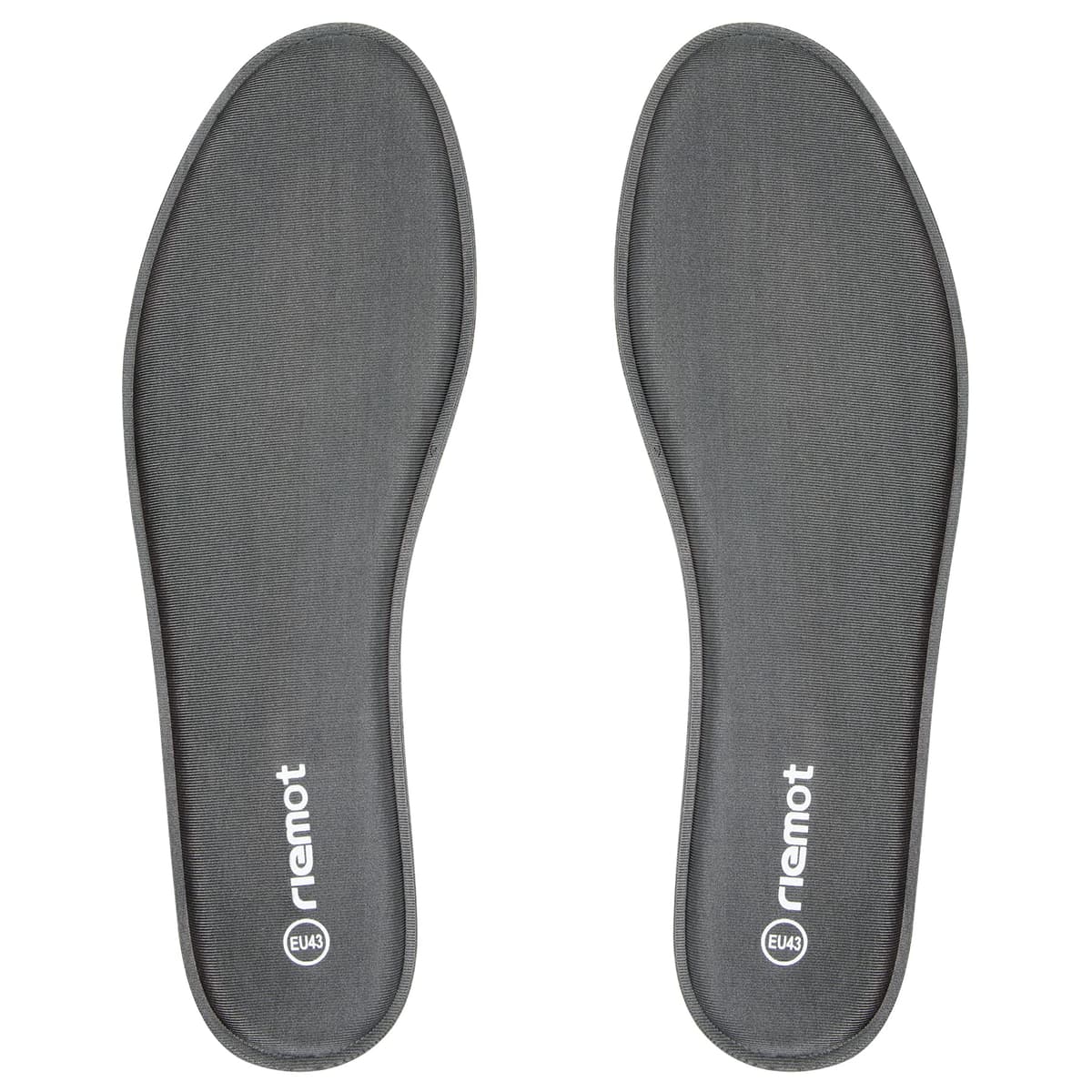 riemot Plantillas Memory Foam para Zapatos de Hombre y Mujer, Plantillas para Zapatillas Botas, Cómodas y Amortiguación para Trabajo, Deportes, Caminar, Senderismo, M-Gris EU 43