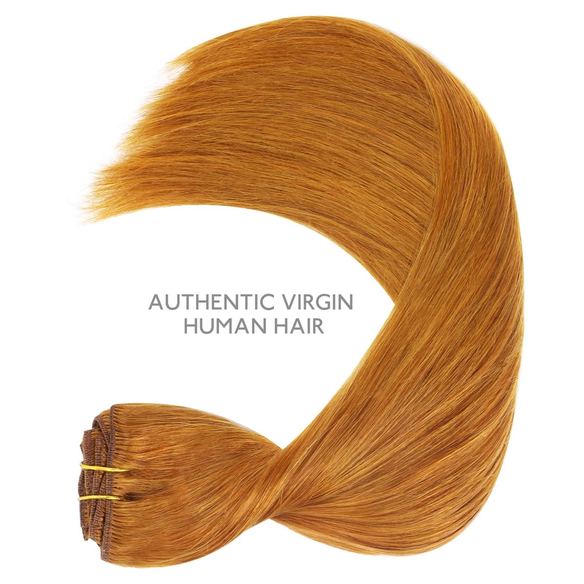 WENNALIFE Extensiones Clip Pelo Natural, 35cm 120g 7 Piezas, Jengibre Caoba Extensiones de Clip Natural Extensiones Pelo Remy Extensiones Cabello Postizos Mujer — view 5