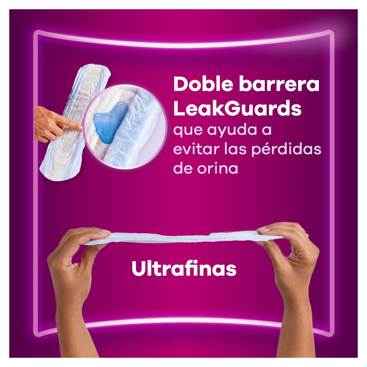 Ausonia Discreet Compresas Maxi Noche, Pack de 48, Para Pérdidas De Orina Para Mujer, Extra Segura Y Discreta — view 3