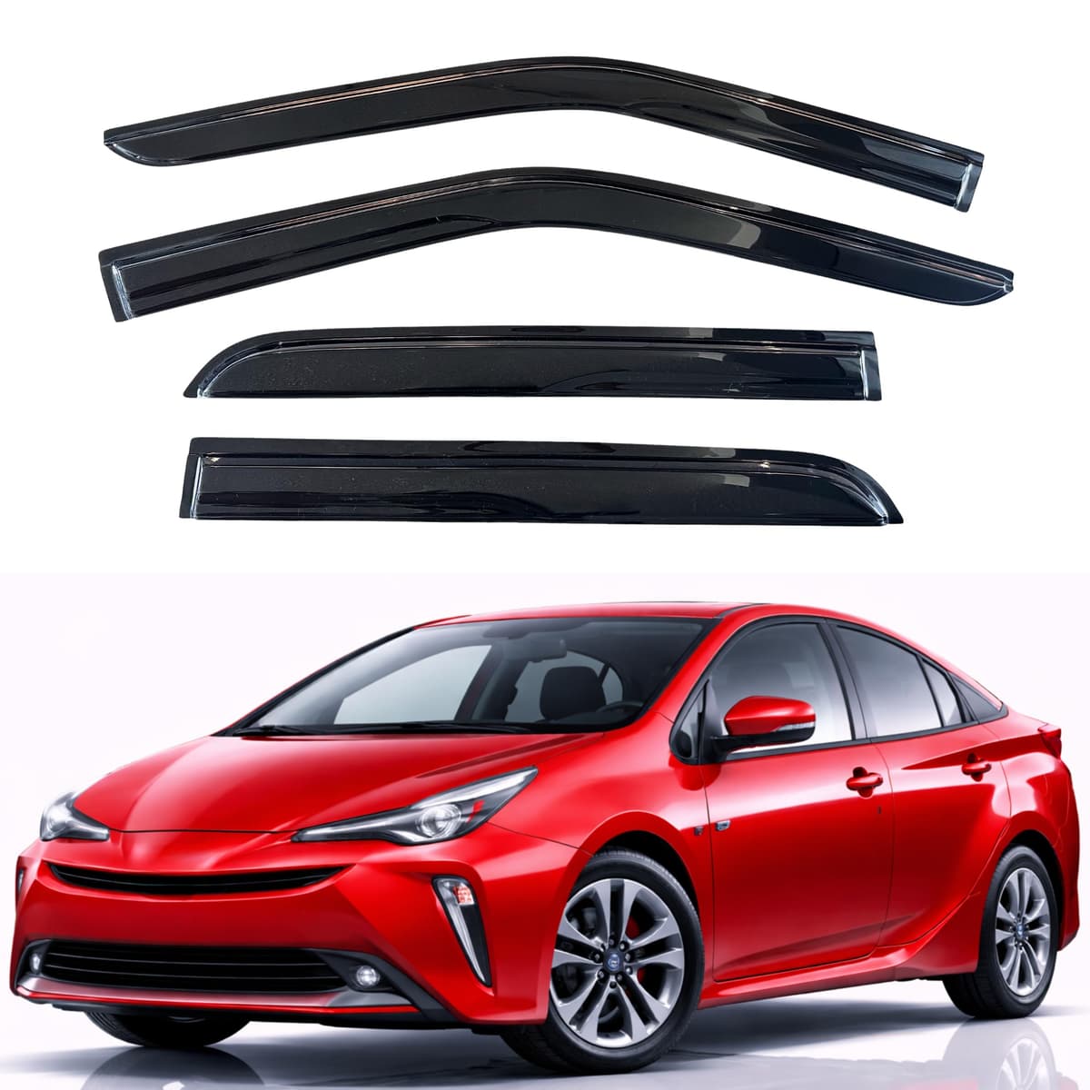 KPY Rain Guards Fit for 2006-2013 Lexus IS250 IS350, Out-Channel Window Visors Vent Wind Deflectors 4PC, Car Accessories for 06-13 Lexus is Series — view 93