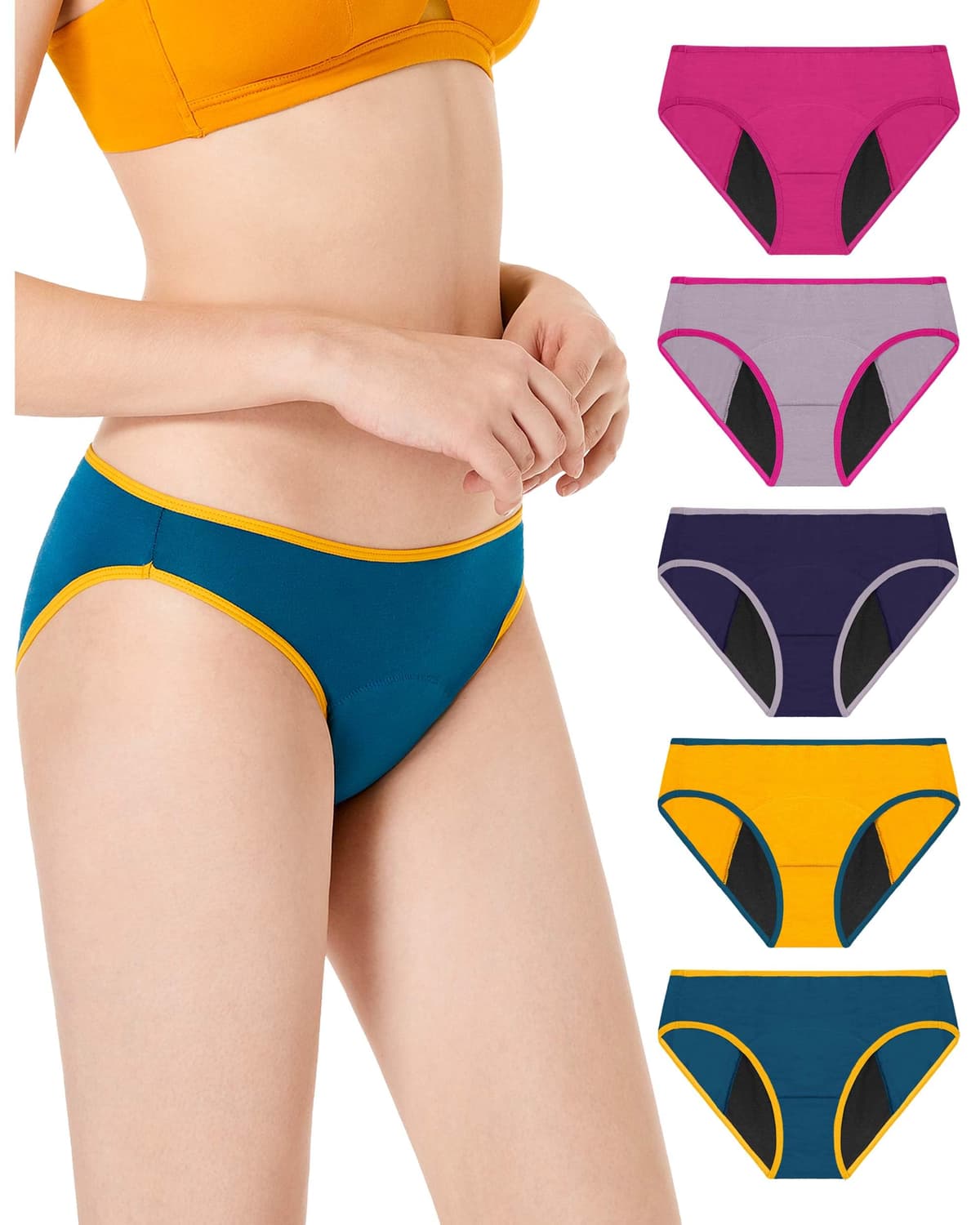 Neione Mujer Bragas Menstruales Braguita Bikini Menstrual Regla Disponible en Tallas Grandes — view 8