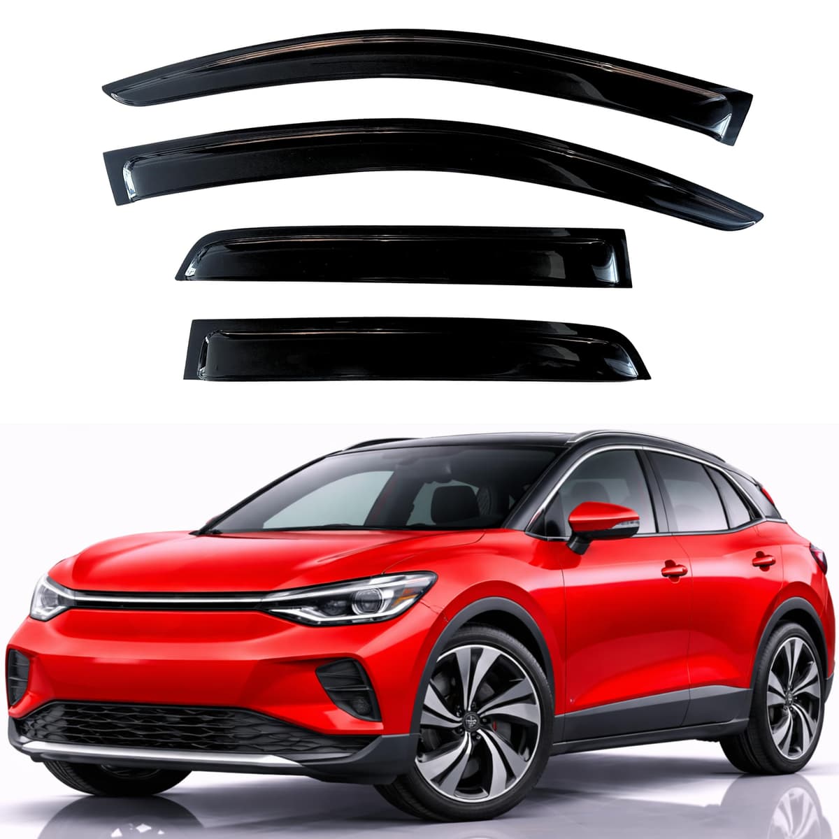 KPY Rain Guards Fit for 2006-2013 Lexus IS250 IS350, Out-Channel Window Visors Vent Wind Deflectors 4PC, Car Accessories for 06-13 Lexus is Series — view 101