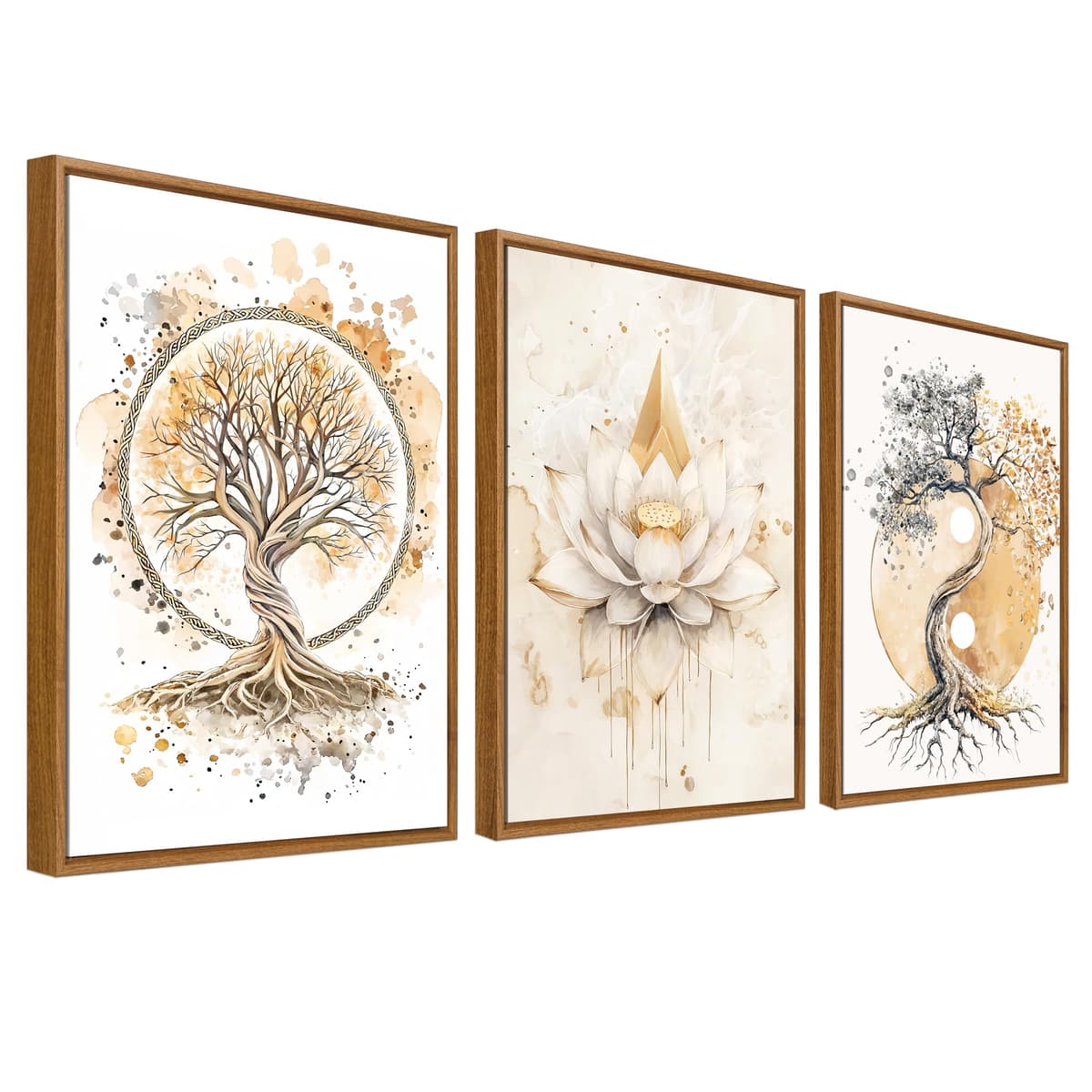 3 Panels Black White Canvas Wall Art Love Home Motivational Quotes Painting on Canvas Print Picture for Living Room Hallway Stairs Bedroom Bathroom Wall Decor Ready To Hang 90x40cm(12"x16"x3pcs) — view 16