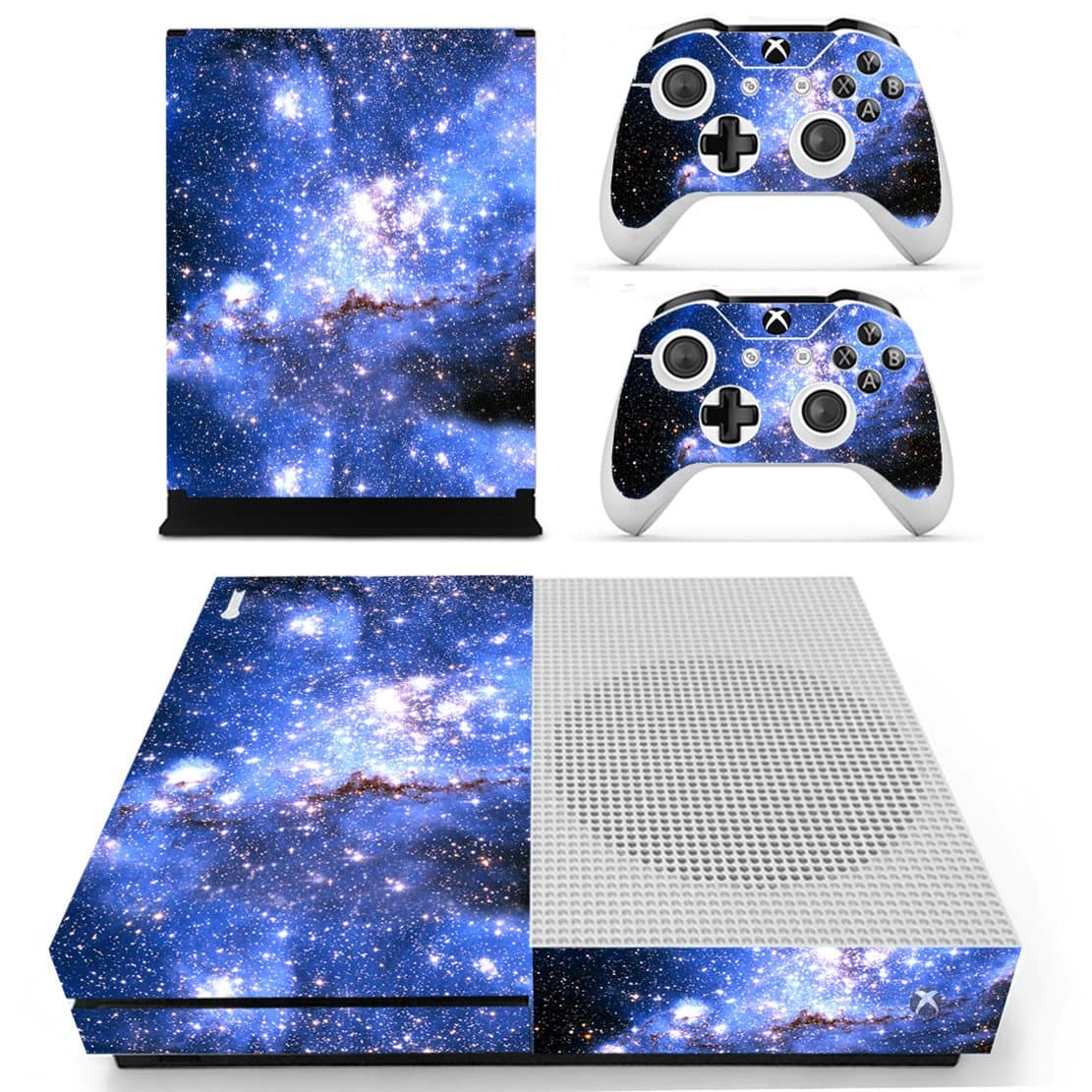 DOTBUY Vinyl Decal Full Body Skin Sticker For Microsoft Xbox One S Console And 2 Controllers And Kinect 2.0 (All White) — view 8