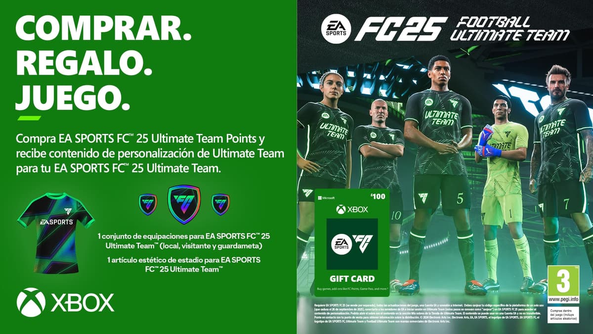 Xbox Tarjeta Regalo | 100€ | EA Sports FC 25 | Xbox One, Series S|X & Windows [Código Digital] — view 2