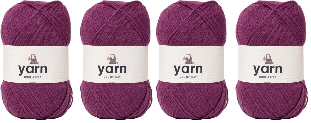 Korbond DK Beige Yarn - 100g Acrylic Wool - Lightweight, Hypoallergenic & Durable Double Knit Crochet Yarn Knitting Wool (290m Total) — view 99