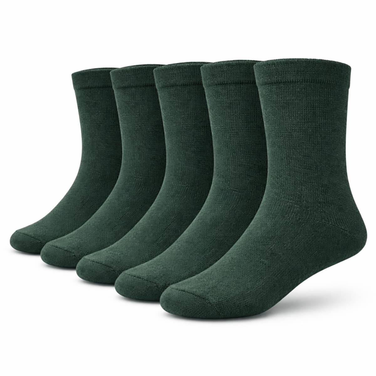 bisoo SET de 5 Pares de Calcetines Escolares de Algodon con Certificado Oeko-Tex para Uniforme Colegio - Elige tu Talla y Color