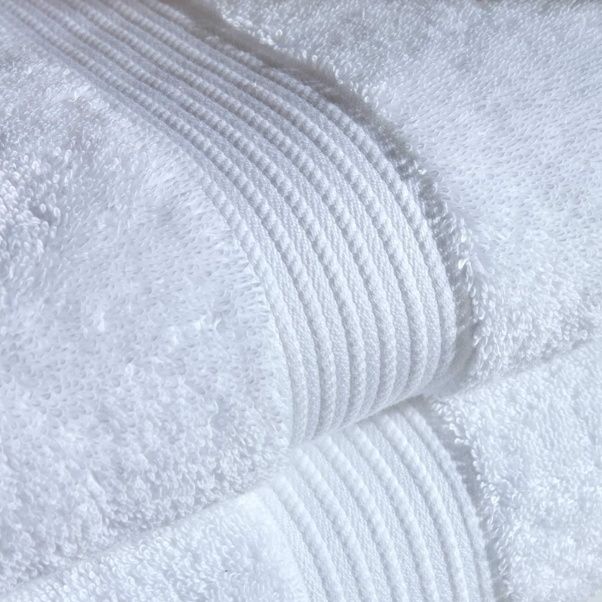 Christy Supreme Hygro 6 Piece Towel Set | White | 100% Luxury Supima Cotton | Ultra Soft | Super Absorbent | 650GSM | 2 Bath Towels 2 Hand Towels 2 Face Cloths — view 3