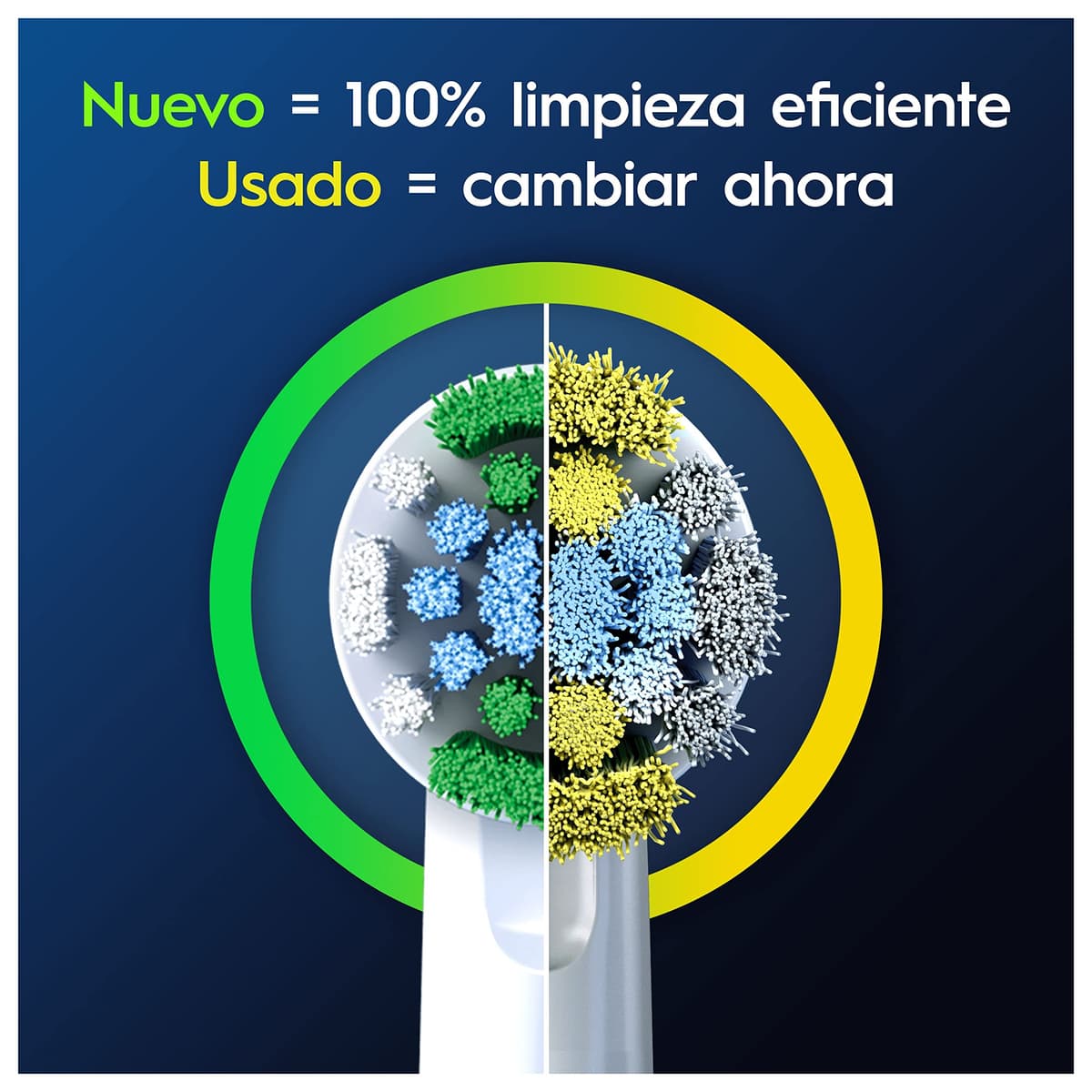 Oral-B Pro Precision Clean Cabezales de Recambio Originales, Blanco, Pack de 10 - Recambios para Cepillo de Dientes Eléctrico Oral B Pro, 3 Tipos de Filamentos para Un Cepillado Preciso — view 5