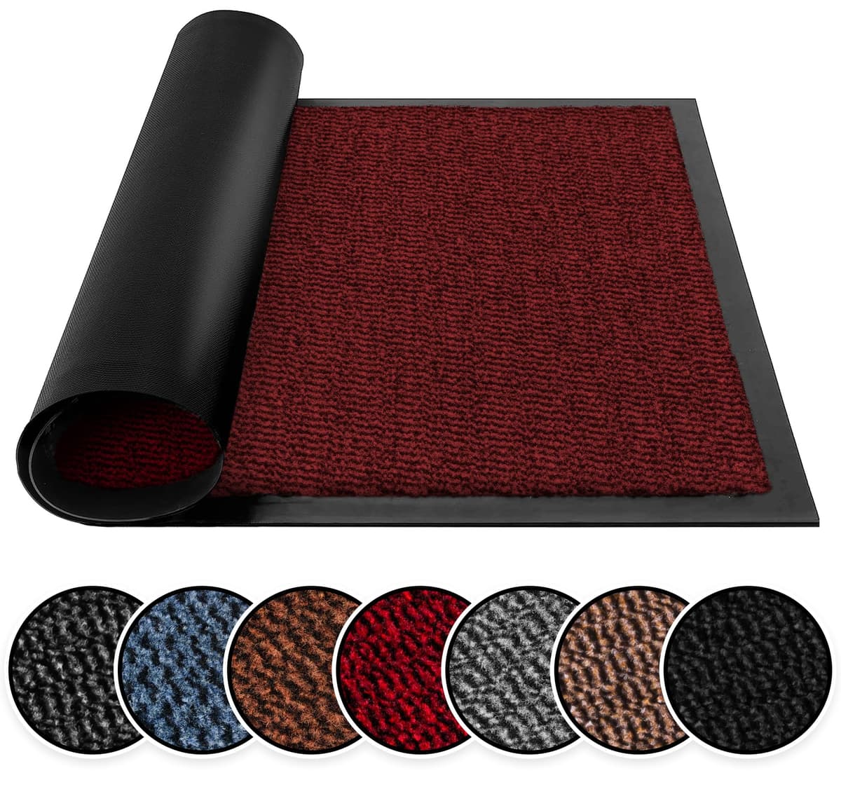 BLADO Washable Door Mats Indoor & Outdoor - Non-Slippery Heavy Duty - Stylish & Large Rubber - Perfect Dust Grabbing Doormats (Anthracite, 40cm x 60cm) — view 12