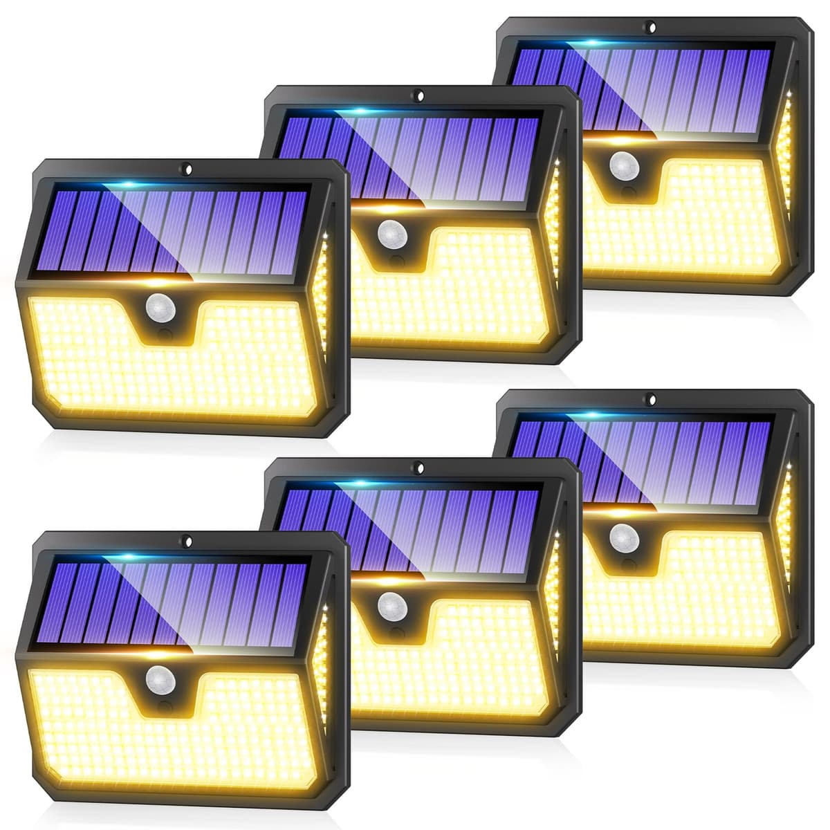 Seklin Outdoor Solar Lights, 238 LED Solar Security Lights and 3 Modes Motion Sensor 270° Wide Angle Solar Powered Lights IP65 Waterproof Solar Wall Light for Front Door Yard Garage Garden — view 11