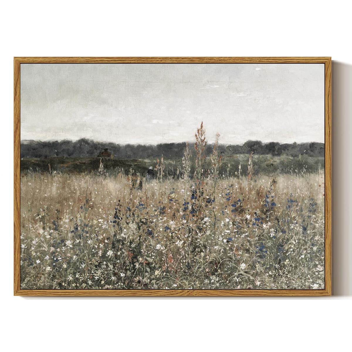 ARPEOTCY Framed Canvas Wall Art Prints, Living Room Hallway Shelf Decor, Grass Landscape Picture Paintings Wall Decor, Vintage Decor for Bedroom Bathroom Table, Aesthetic Room Decor, 20x25cm — view 30