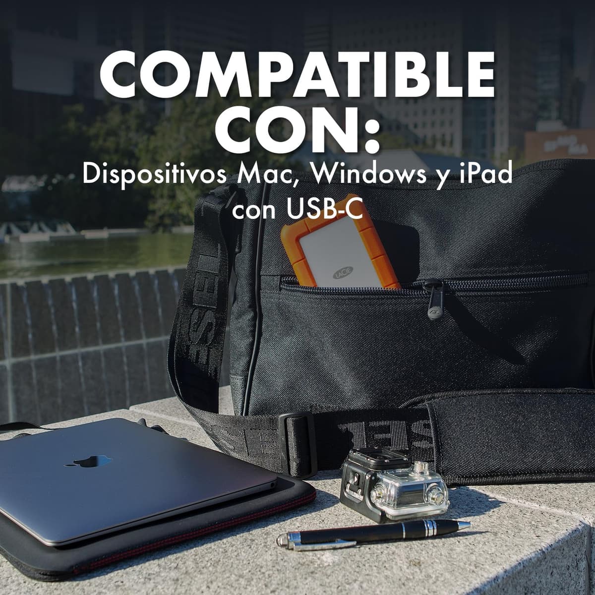 LaCie Rugged USB-C 2TB — antigolpes, USB‑C Disco duro externo portátil 2,5", para Mac y Windows — incluye Rescue Data Recovery — view 8