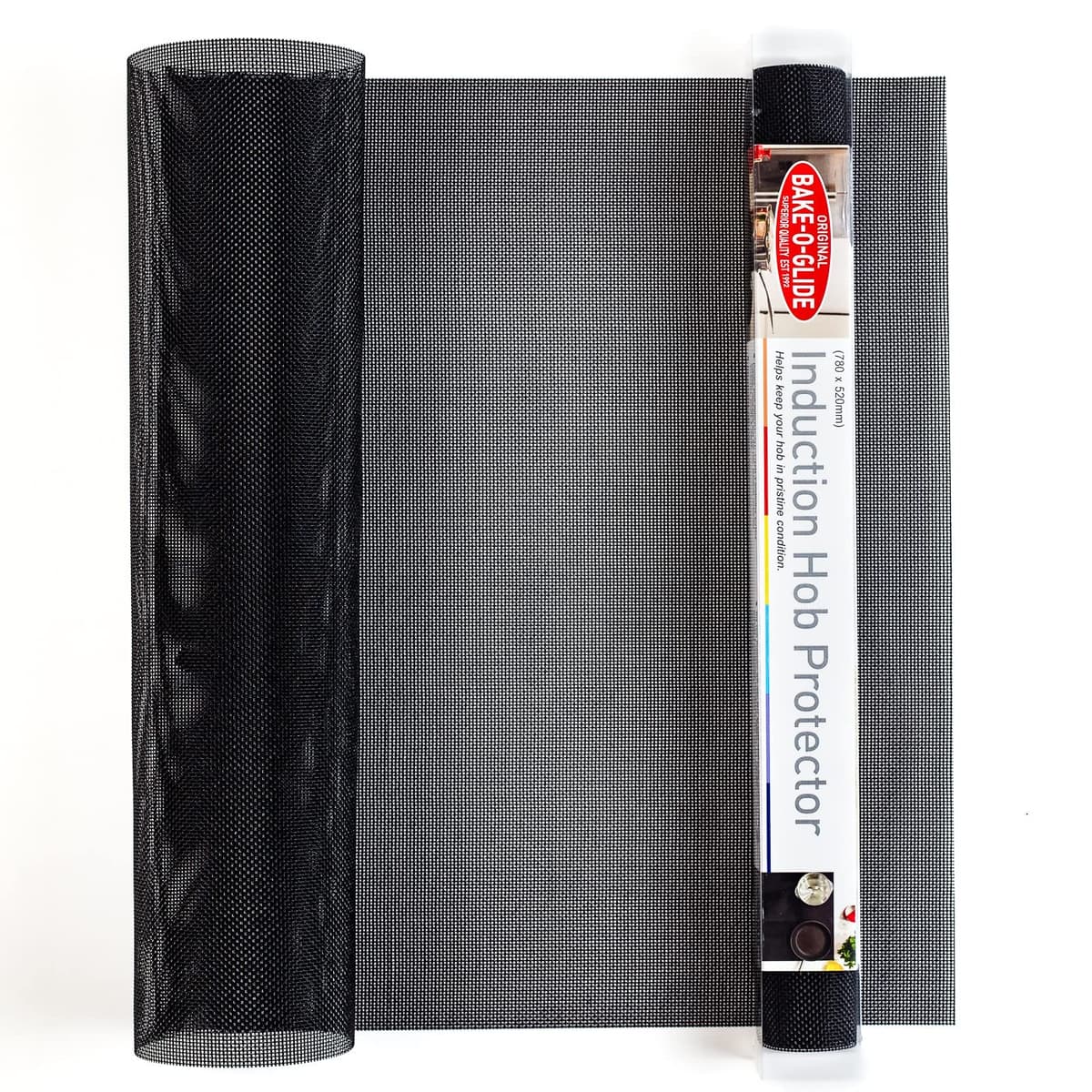 Bake-O-Glide Induction Hob Protector, EDGED - Large (780 x 520mm), Black — view 5