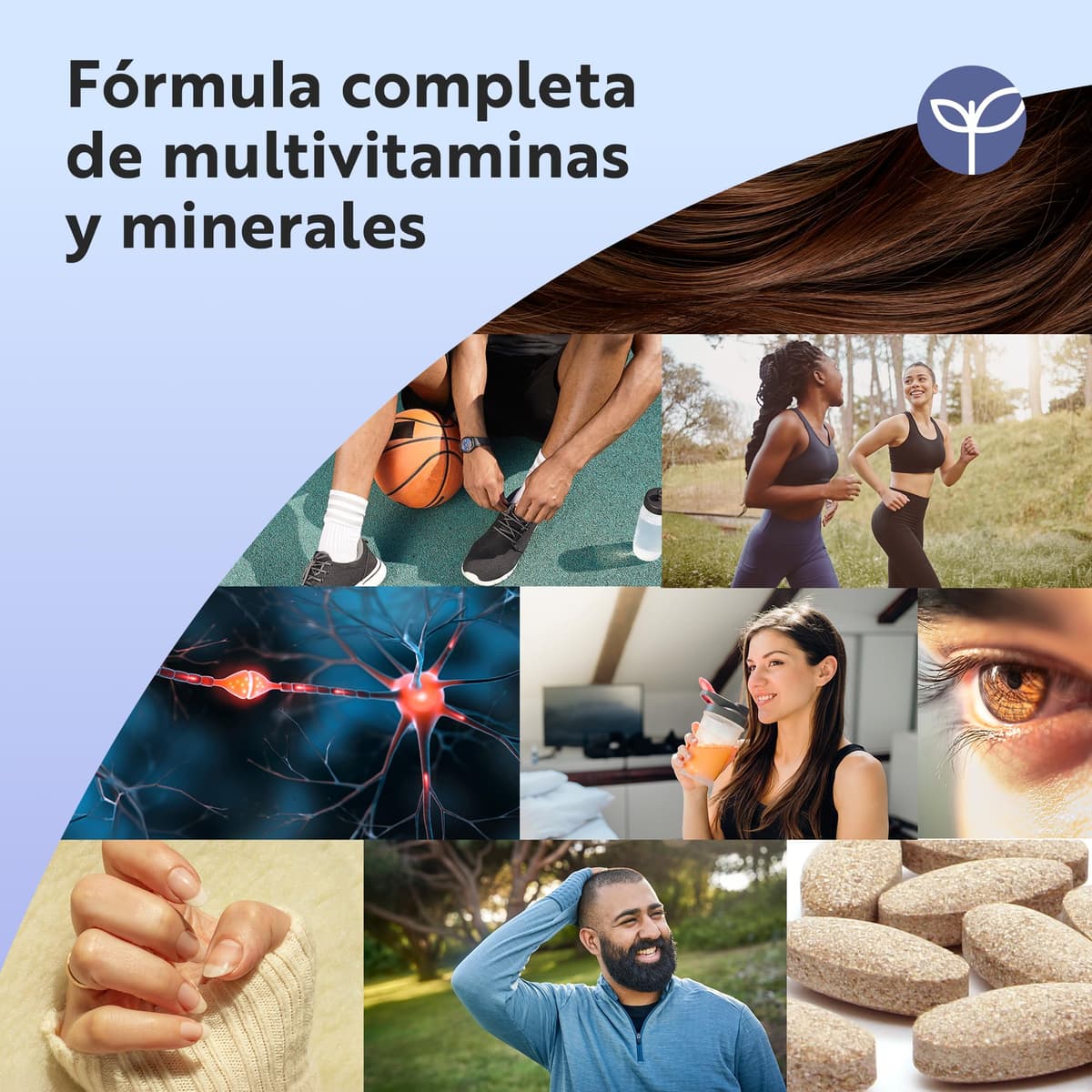 Nutravita Multivitaminas y Minerales - 90 Comprimidos Veganos - Complejo Multivitaminico Completo con 26 Esenciales Vitaminas A B C D3 E Calcio y Zinc - Vitaminico para el Cansancio - Hombre y Mujer — view 3