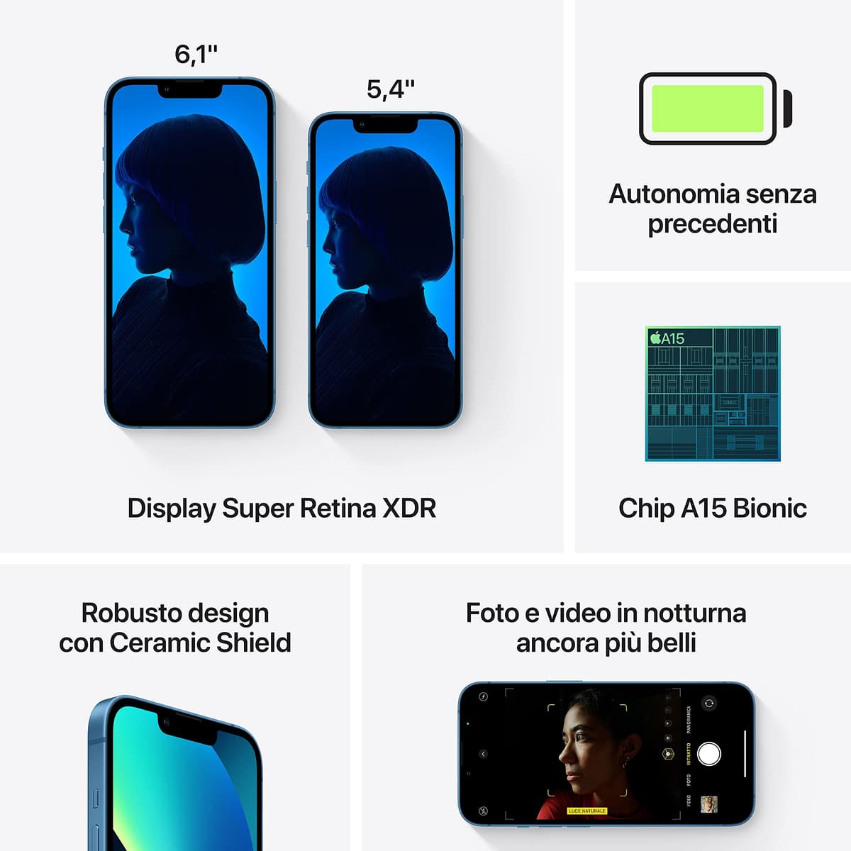 Apple iPhone 13 128GB - Azul (Reacondicionado) — view 5