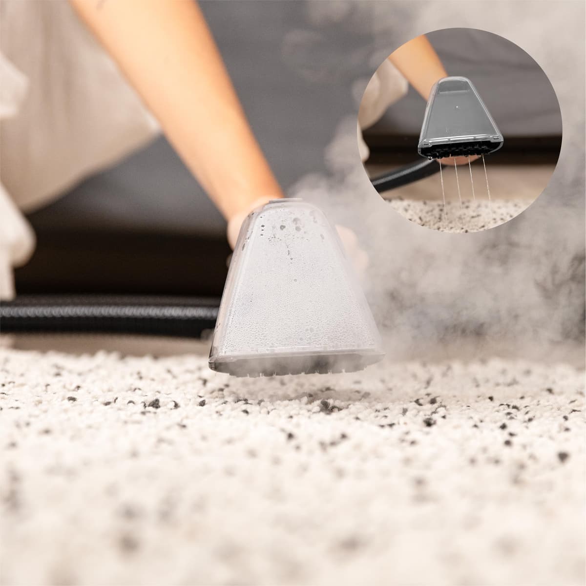 Di4 Aspiroclean Vapore 1650 Limpiador a Vapor, Potencia 1650W, Función Agua Caliente y Vapor, Doble Depósito, Limpiador Vapor Sofá, Alfombras, Tapicerías y Coche, Accesorios Incluidos, Limpiacristales — view 3