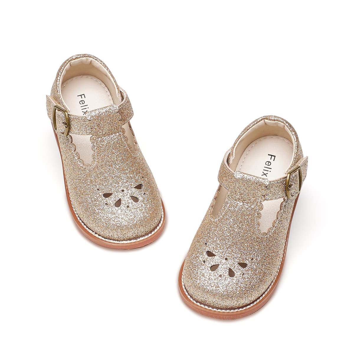 Felix & Flora Toddler Little Girl Mary Jane Dress Shoes - Ballet Flats for Girl Party School Shoes — view 64