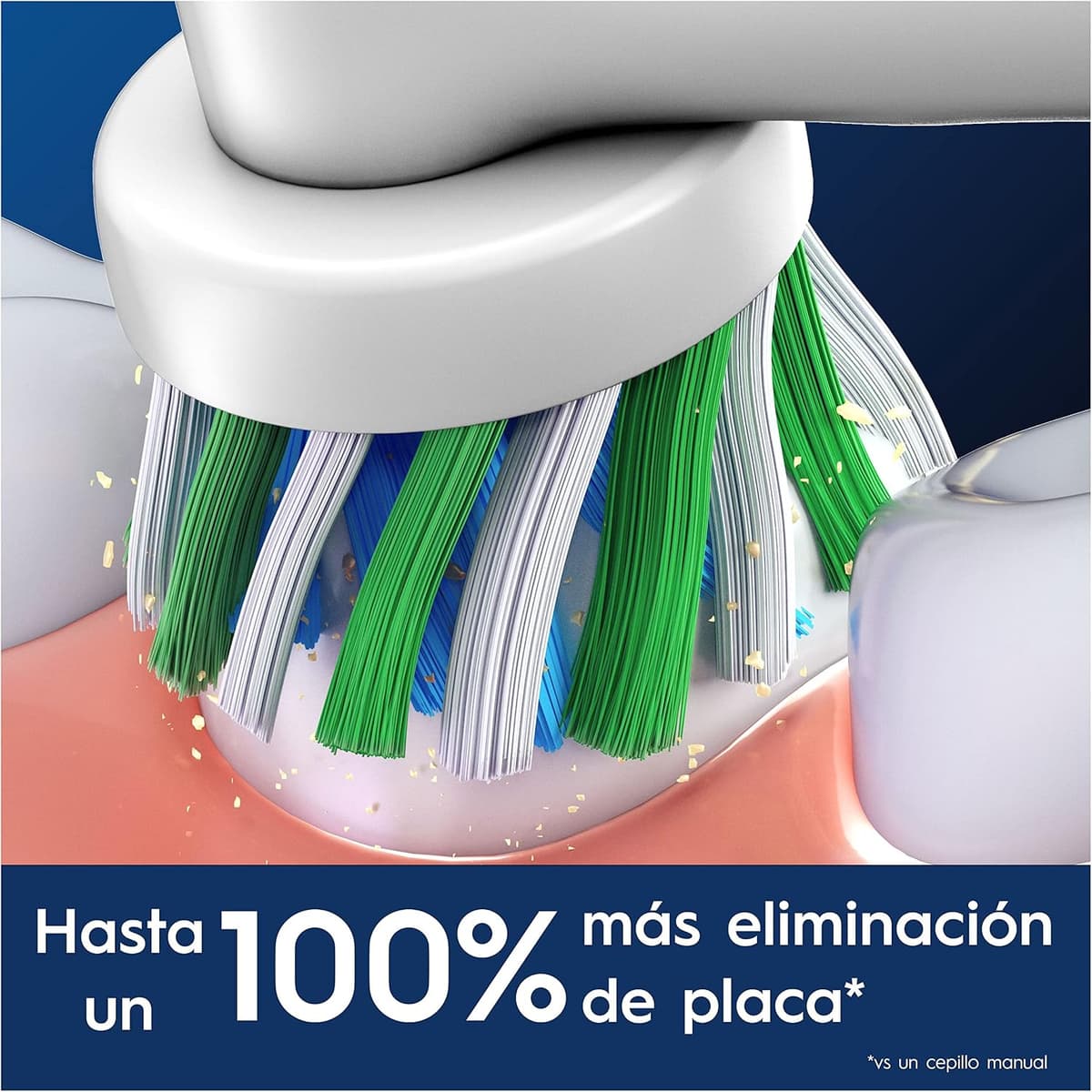 Oral-B Pro CrossAction Cabezales De Recambio ORIGINALES para Cepillo de Dientes Eléctrico Oral-B Pro, Pack de 10 Recambios Con Indicador De Uso, Blanco (Tamaño Buzón) — view 2