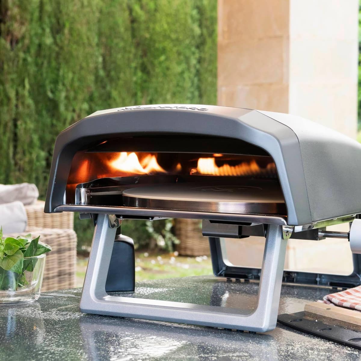 MasterPRO Napoli - Horno de pizza portátil a gas, cocción rápida y uniforme, potencia de hasta 500 °C, pizzas listas en 60 segundos, bolsa de transporte y bandeja de piedra incluida — view 5