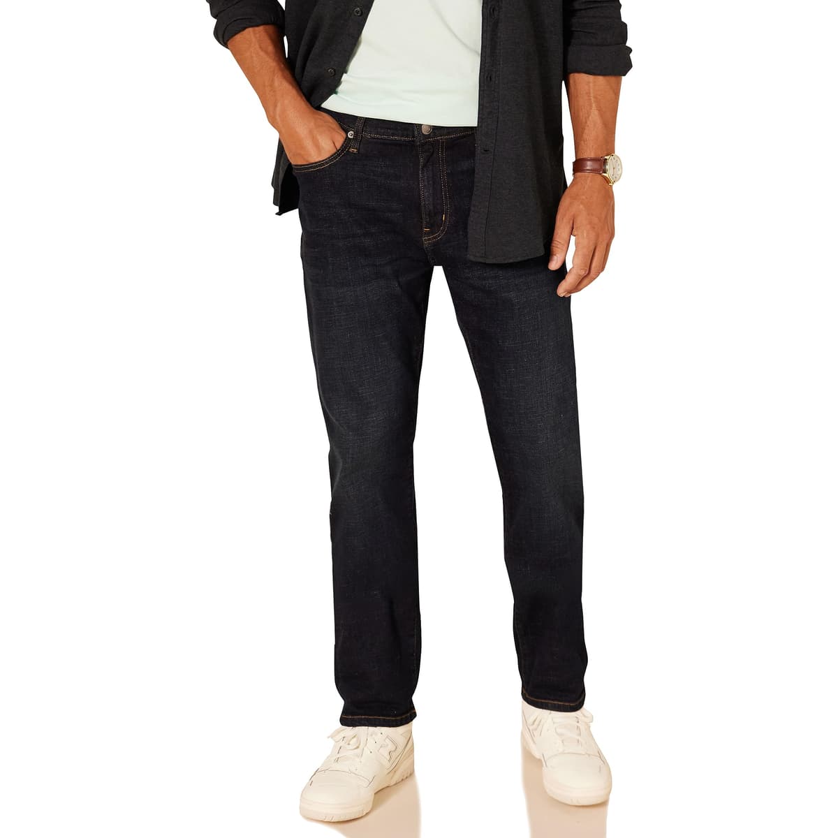 Amazon Essentials Men's Straight-Fit Stretch Jean - Discontinued Colours — view 15