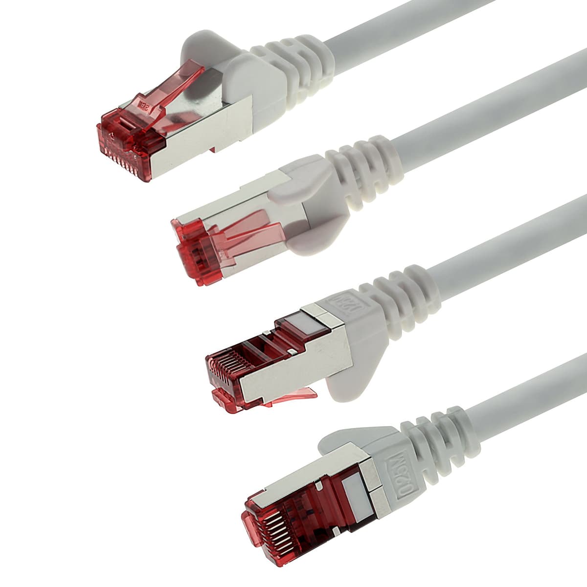 1aTTack.de - 1x 20m CAT6 patch cable S/FTP PIMF shielding CAT.6 RJ45 network cable Ethernet cable DSL LAN router switch modem patch panel - white - 1 piece — view 8