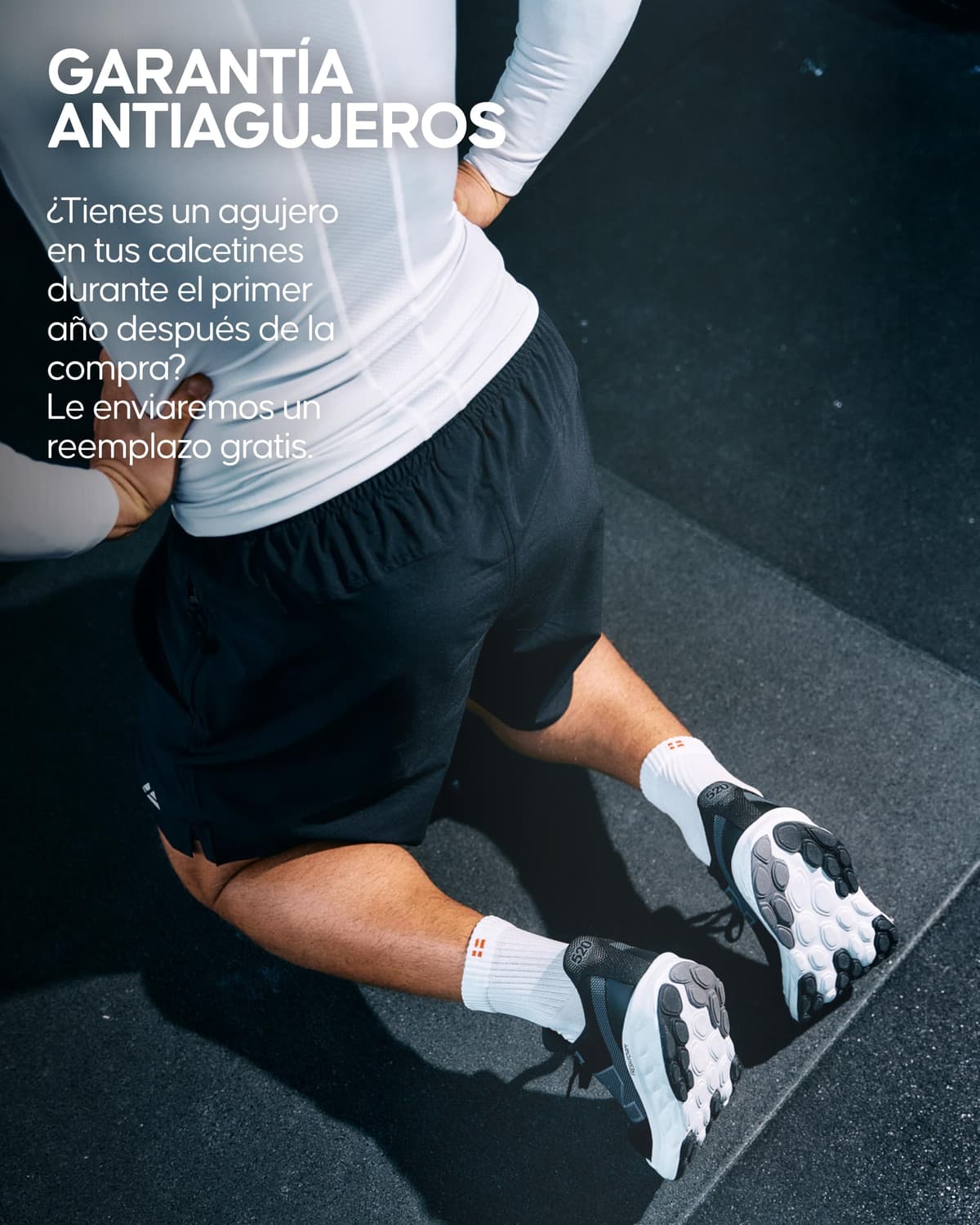 DANISH ENDURANCE Calcetines de Running Unisex, Antideslizantes, Calcetines Antiampollas para Hombre y Mujer, 3 Pack — view 4