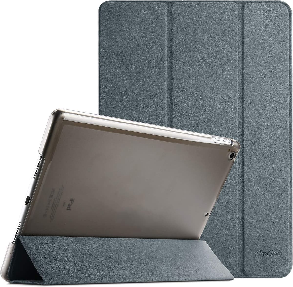 ProCase for iPad 9th/ 8th/ 7th Generation Case 10.2 Inch (2021/2020/2019 Release), 10.2 iPad Case 9th/ 8th/ 7th Gen Cover, Slim Smart Cover with Translucent Hard Shell Back -AntiqueMoss — view 28