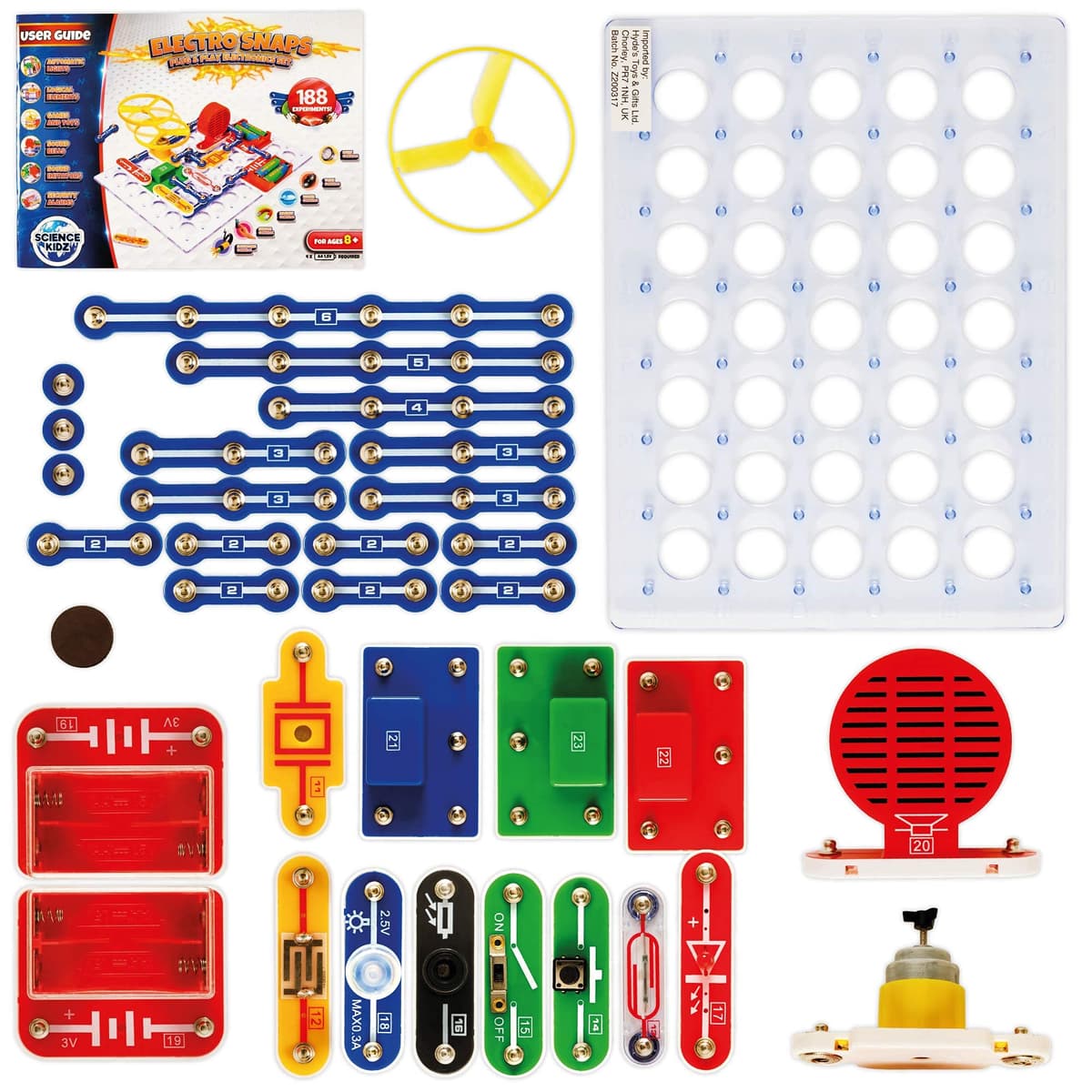 Science Kidz Electronics Kit - Electric Circuits - 188 - Science Experiments Set For Kids Age 5-10 - Educational STEM Toys — view 3