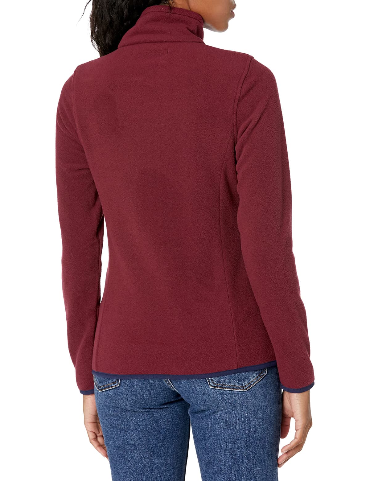 Amazon Essentials Chaqueta de Forro Polar con Cremallera de un Cuarto, Manga Larga y Ajuste Clásico - Colores interrumpidos Mujer — view 2