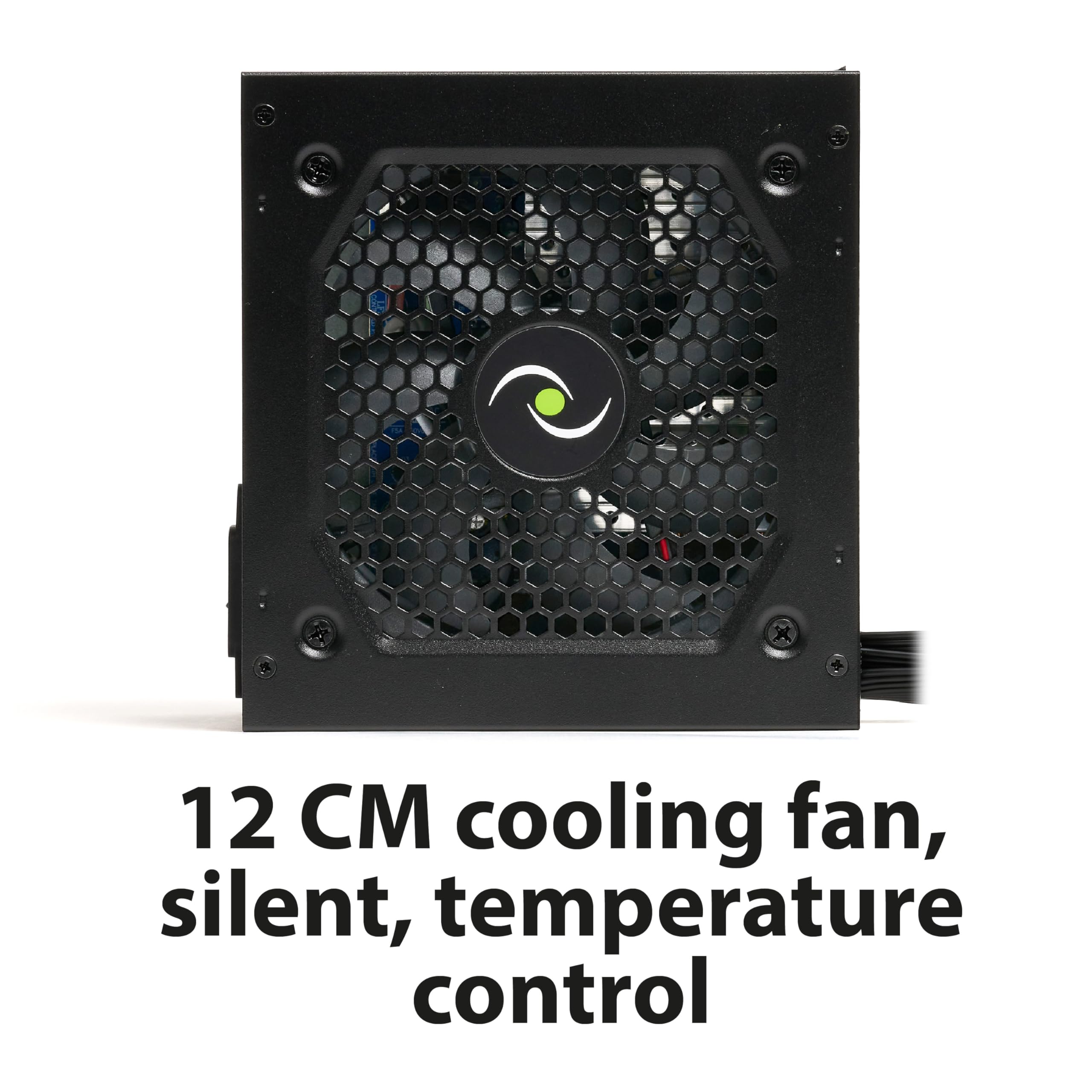 Tecnoware Free Silent 500 ATX Power Supply, 5inch Silent Fan, 2 x SATA, 1 x 24 Pin, 1 x 12V 4+4 Pin, 2 x Molex, Over Voltage Protection, 16inch Cables, CE and Rohs Certified — view 5