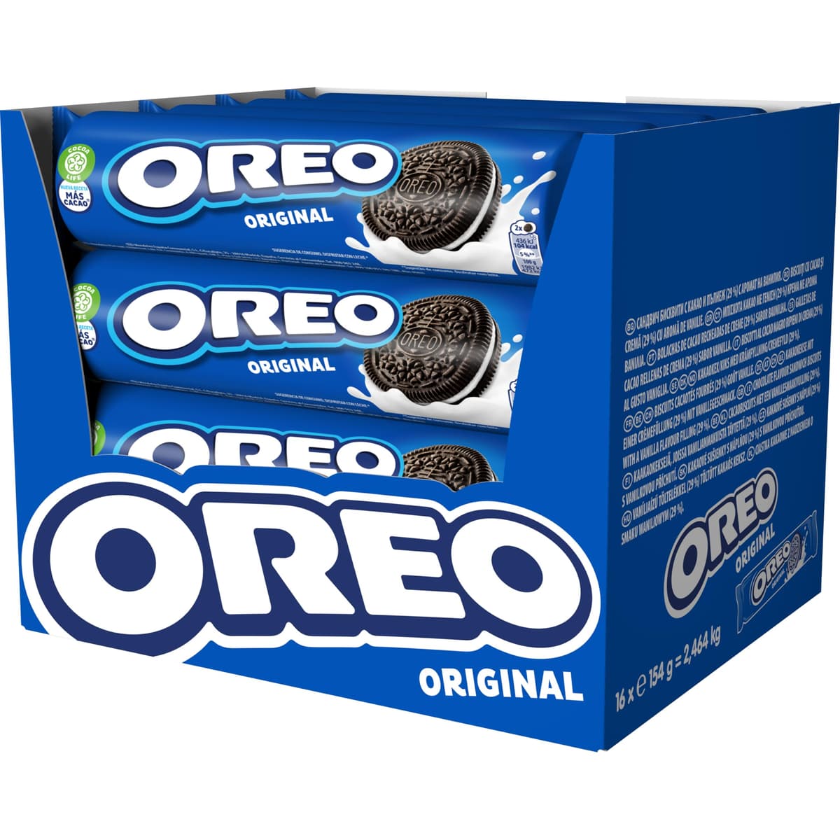 Oreo Original Galletas de Chocolate Rellenas de Crema Sabor Vainilla, Paquete de 154 g — view 10
