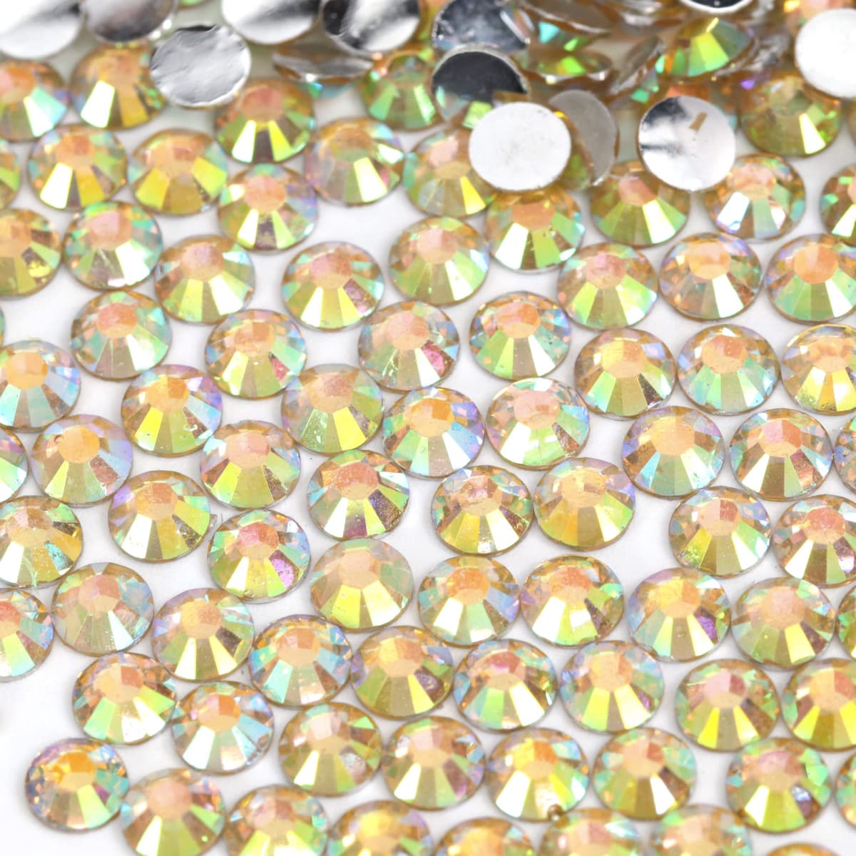 1000pcs 4mm Flat Back Non-Stick Rhinestone Crystal Diamantes Nail Art & Craft Scrapbooking Embellishments 90 Available Colours (4mm, AB Clear #A13) — view 48