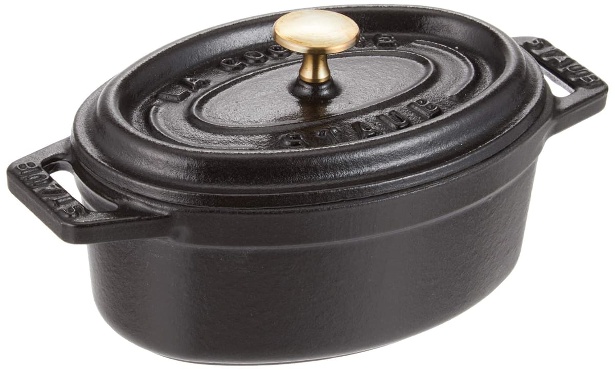 STAUB Cacerola/Cocotte de Hierro Fundido Ovalada, 17 cm, 1 L, Gris grafito — view 37