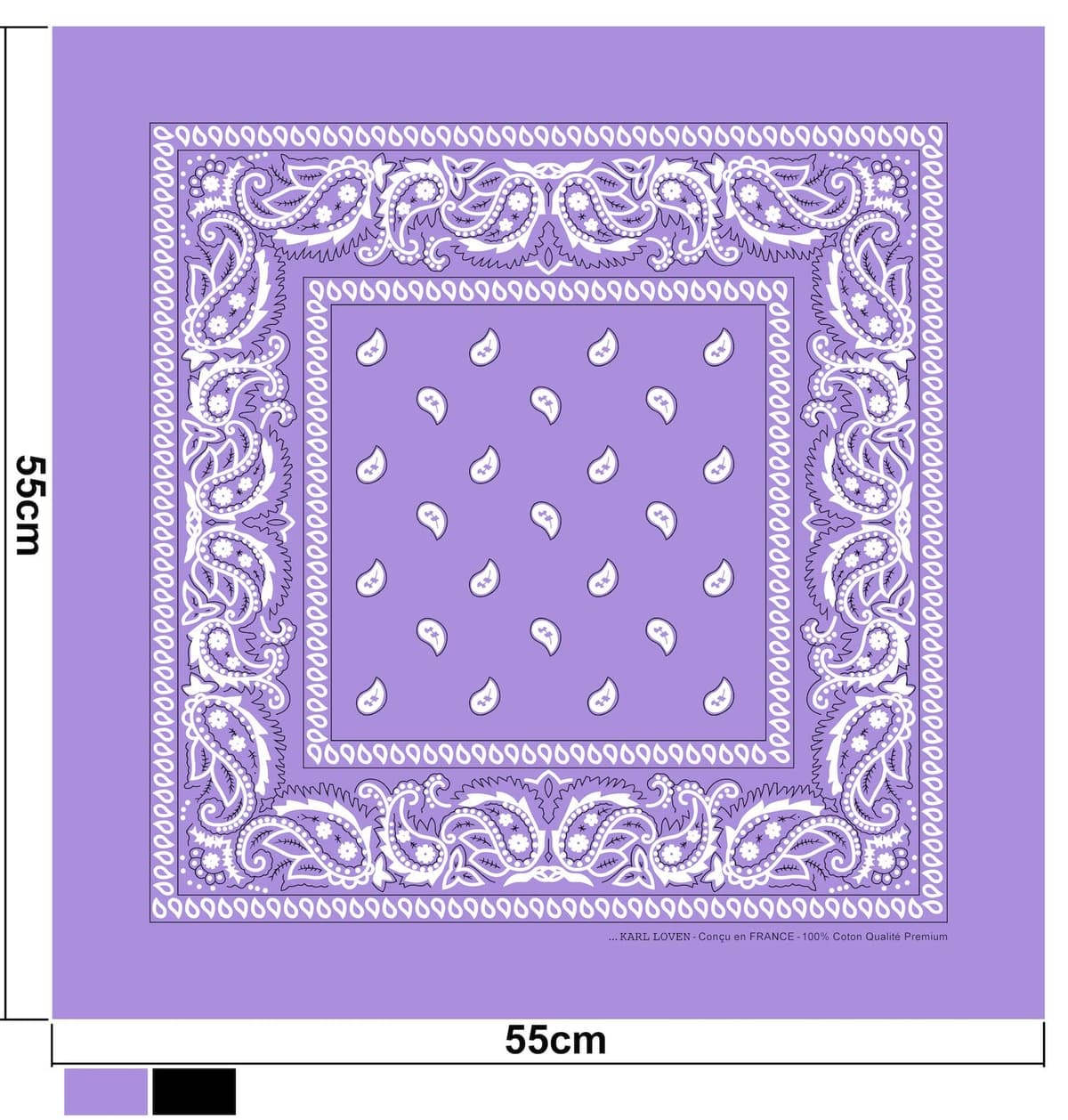 Karl Loven EL BANDANA - Estampado Paisley - 100% Algodón - Máximo grosor - 20 Colores Exclusivos — view 2