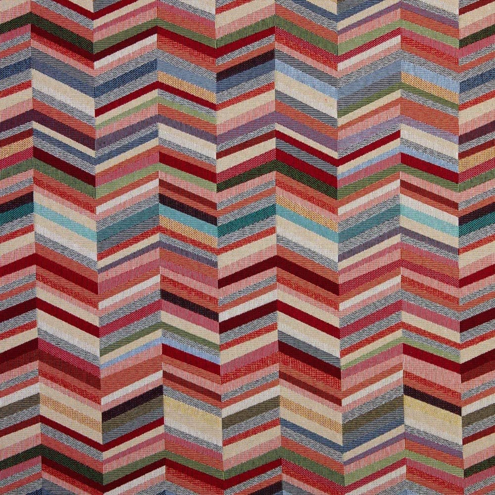 Kt KILOtela - Tela Tapicería, Jacquard Gobelino, Tapizar Sillas, Cojines, Cabecero, Sofá, Bolsos, Resistente al Desgaste, Costura, 100 cm Largo x 280 cm Ancho, Geométrico, Multicolor, 1 metro — view 56