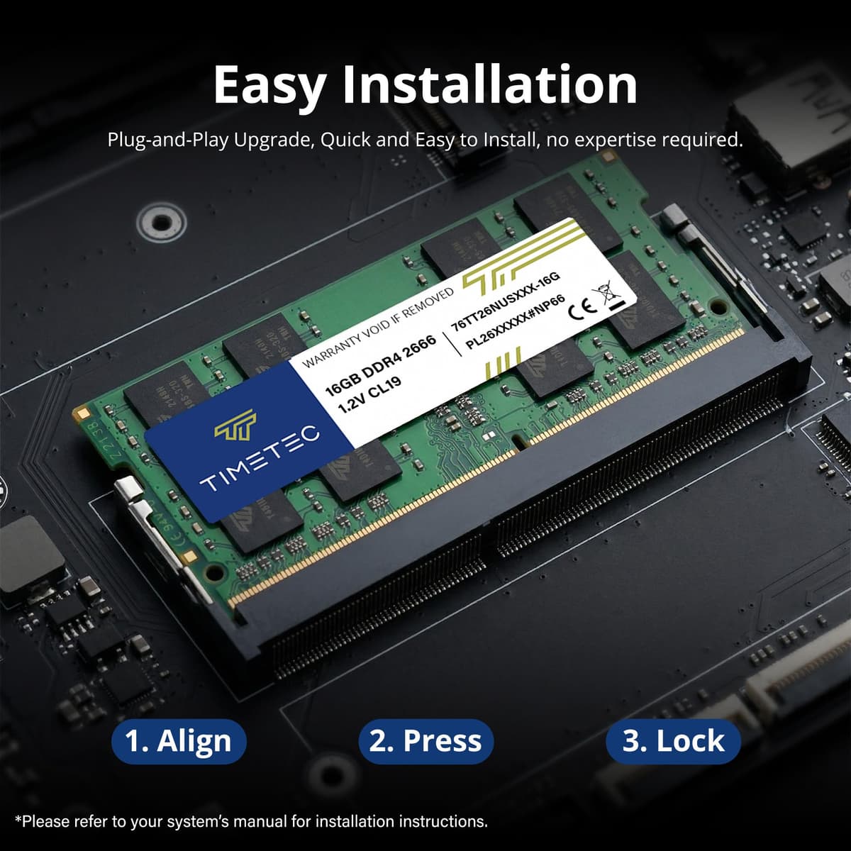 Timetec Premium 16GB DDR4 2666MHz (PC4-2666V) PC4-21300 SODIMM Laptop RAM – 260-Pin 1.2V CL19 Non-ECC Unbuffered Memory Module for Laptop, Notebook, Mini PC, All-in-One — view 5