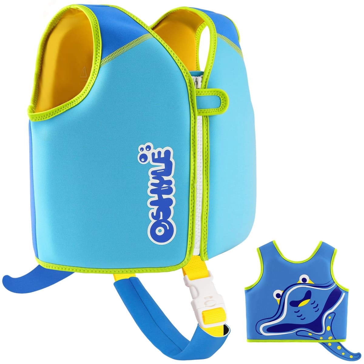 OSHYLE Chaleco de Natación de Neopreno de la Marca Premium para Niños - Flotador para el Aprendizaje de la Natación Ideal para Niños — view 9