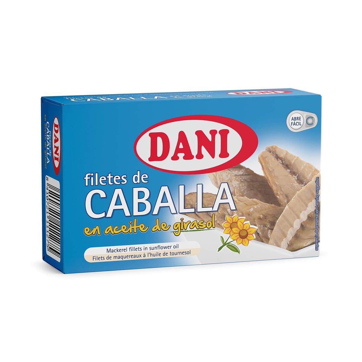 Dani - Caballa (filetes) en aceite de girasol - Pack 12 x 115 gr.