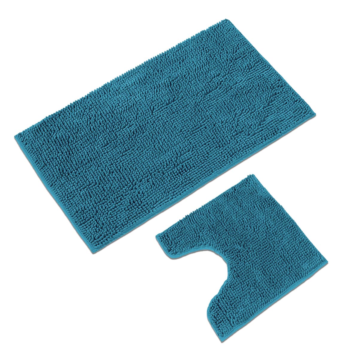 WohnDirect Alfombra Baño Gris 45x45cm • Alfombrilla baño Antideslizante y Lavable • Cómoda Y Súper Absorbente — view 24