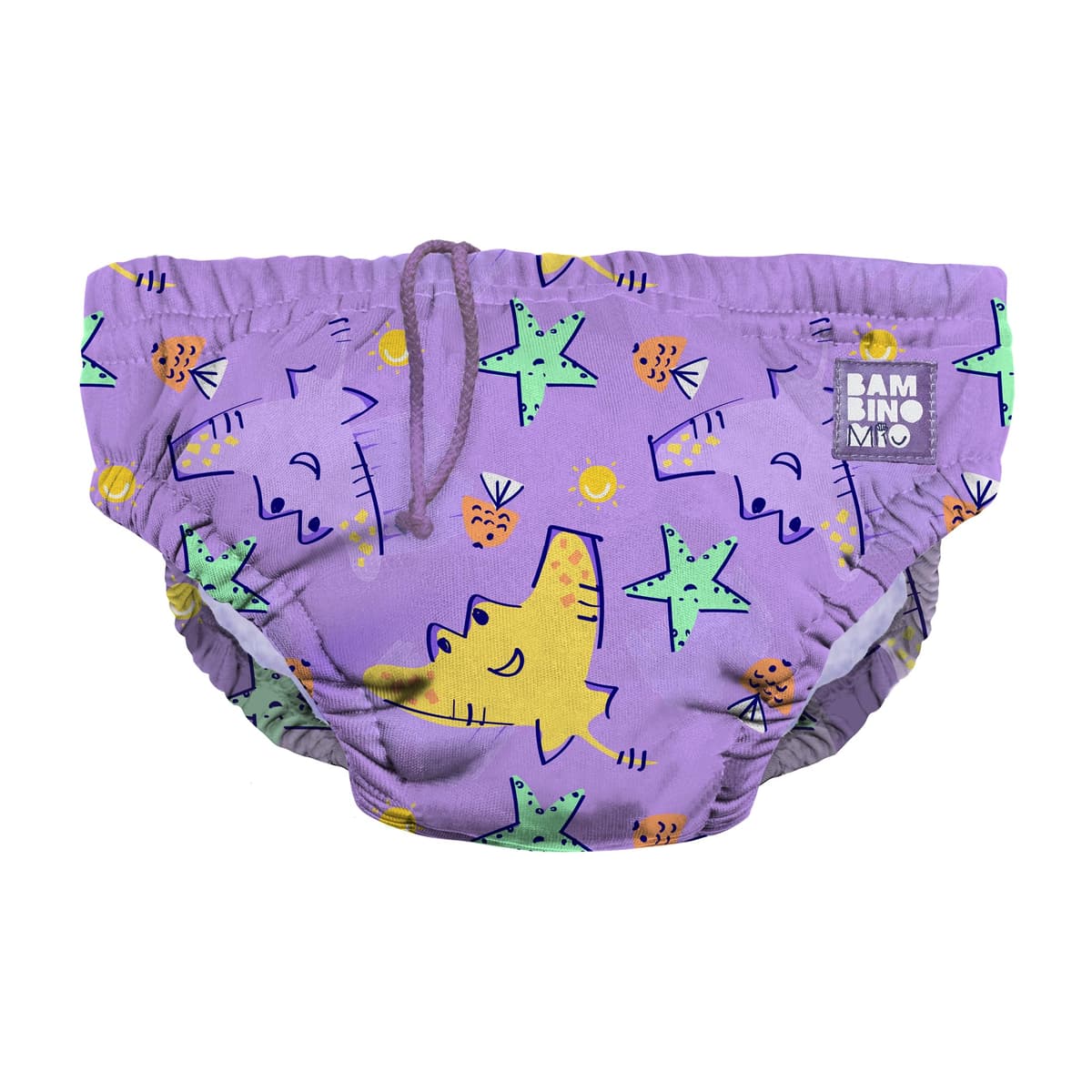 Bambino Mio Baby and Toddler Reusable Swim Nappy Pant, 2-3 Years, Whale Wharf, Boys and Girls — view 13