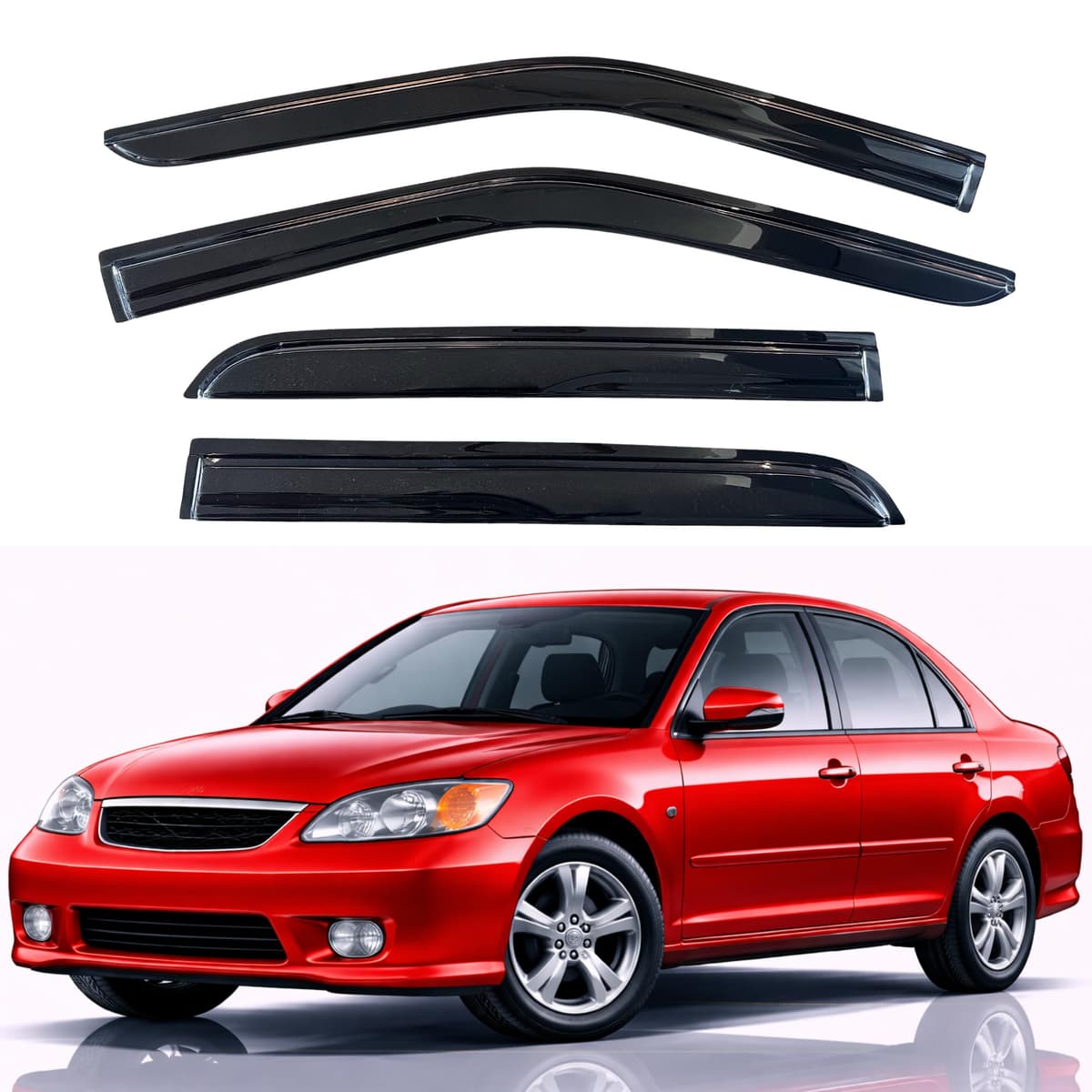 KPY Rain Guards Fit for 2006-2013 Lexus IS250 IS350, Out-Channel Window Visors Vent Wind Deflectors 4PC, Car Accessories for 06-13 Lexus is Series — view 51