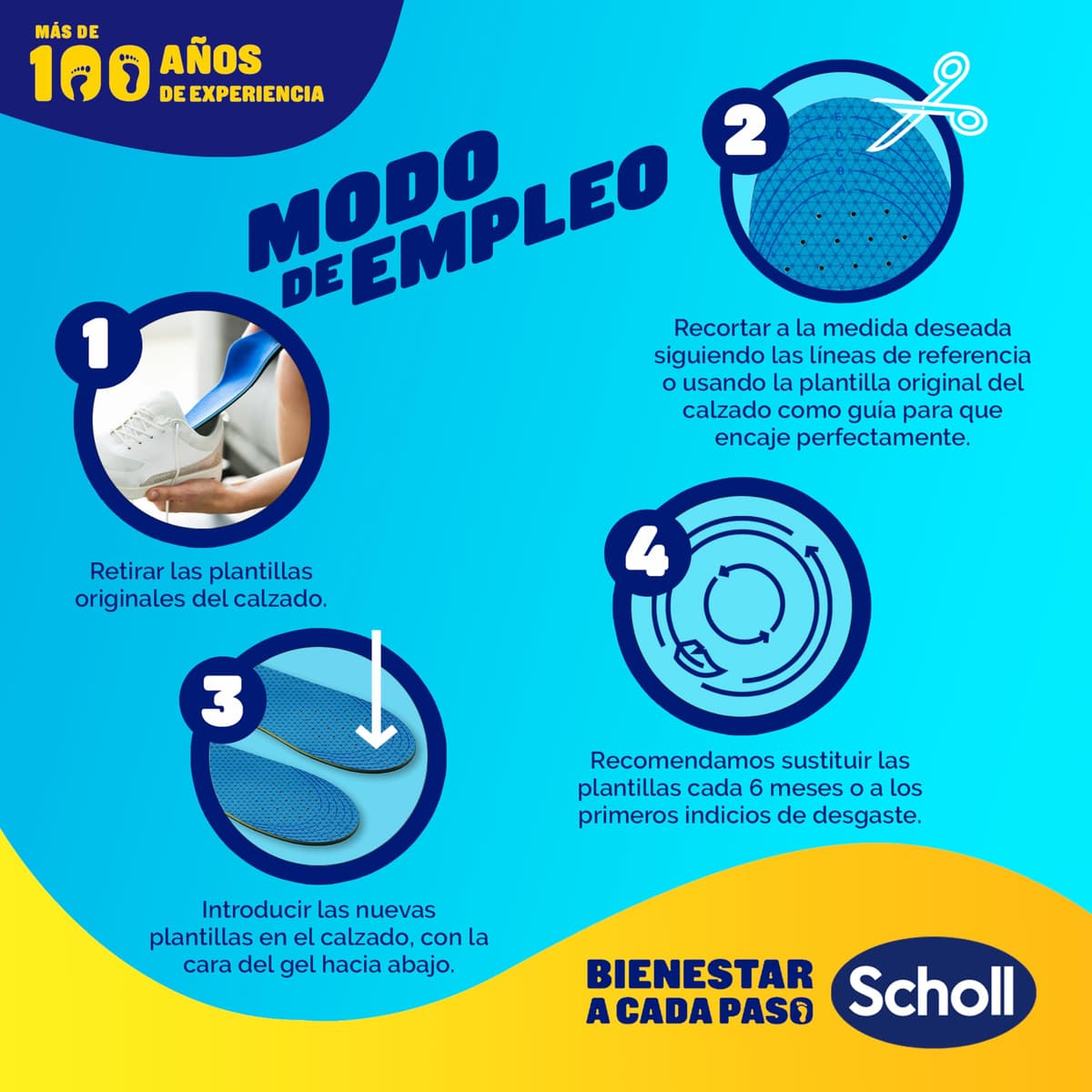 Scholl GelActiv Uso Diario Plantillas de Gel con Memory Foam para Hombre-Antifatiga, Amortiguación Avanzada, Espuma Viscoelástica y GelWave, Compatibles todo tipo de Botas o Zapatillas, Talla 40-46.5 — view 6