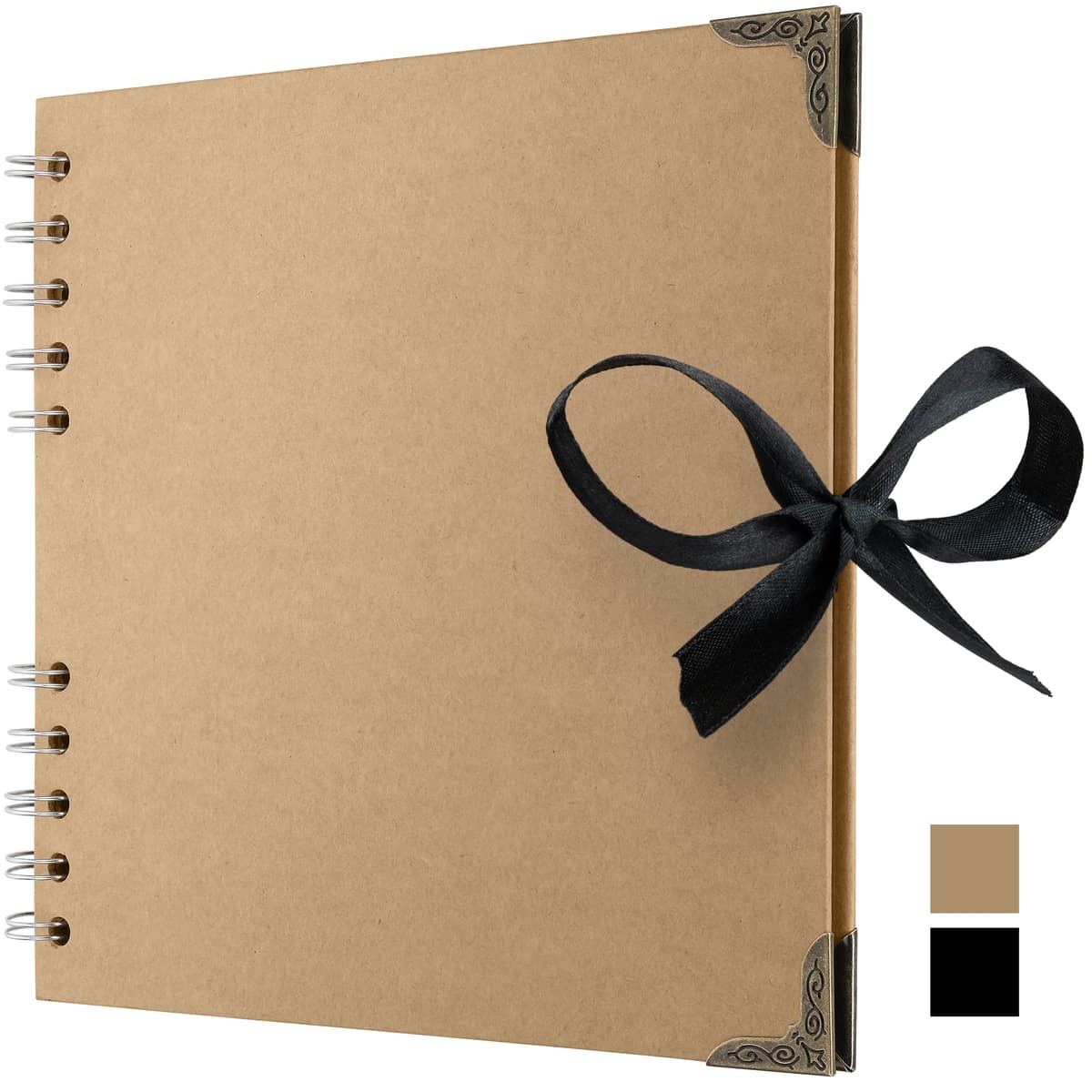 Bstorify Scrapbook Photo Albums 60 Pages (21 x 21 cm) Brown Thick Kraft Paper Scrap Book Ideal for Your Scrapbooking Albums Art & Craft Projects — view 29