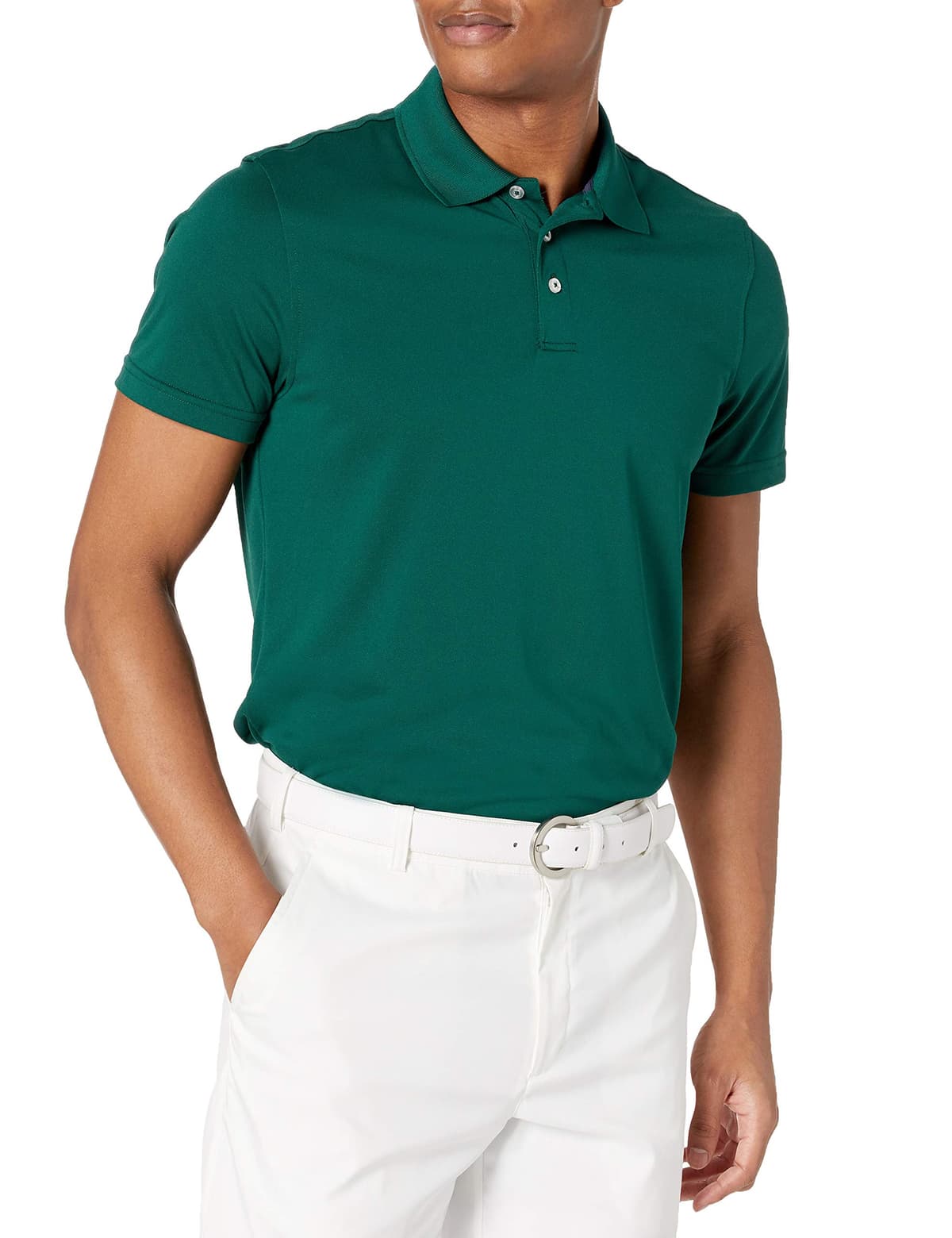 Amazon Essentials Polo de Golf de Secado Rápido de Ajuste Entallado - Colores interrumpidos Hombre — view 2