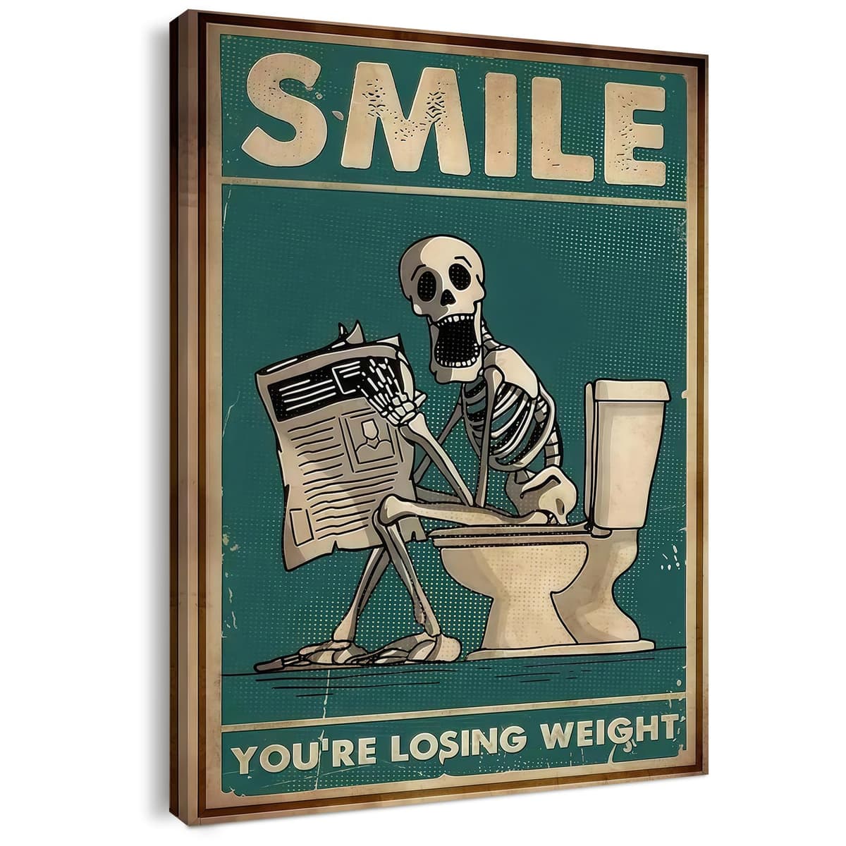 Qiukoo Wall Art Funny Giraffe Toilet Print – Framed Canvas Artwork for Bathroom Pictures and Decor, Waterproof Toilet Wall Art with Frame and Hanging Hooks, 12x16 Inch — view 15