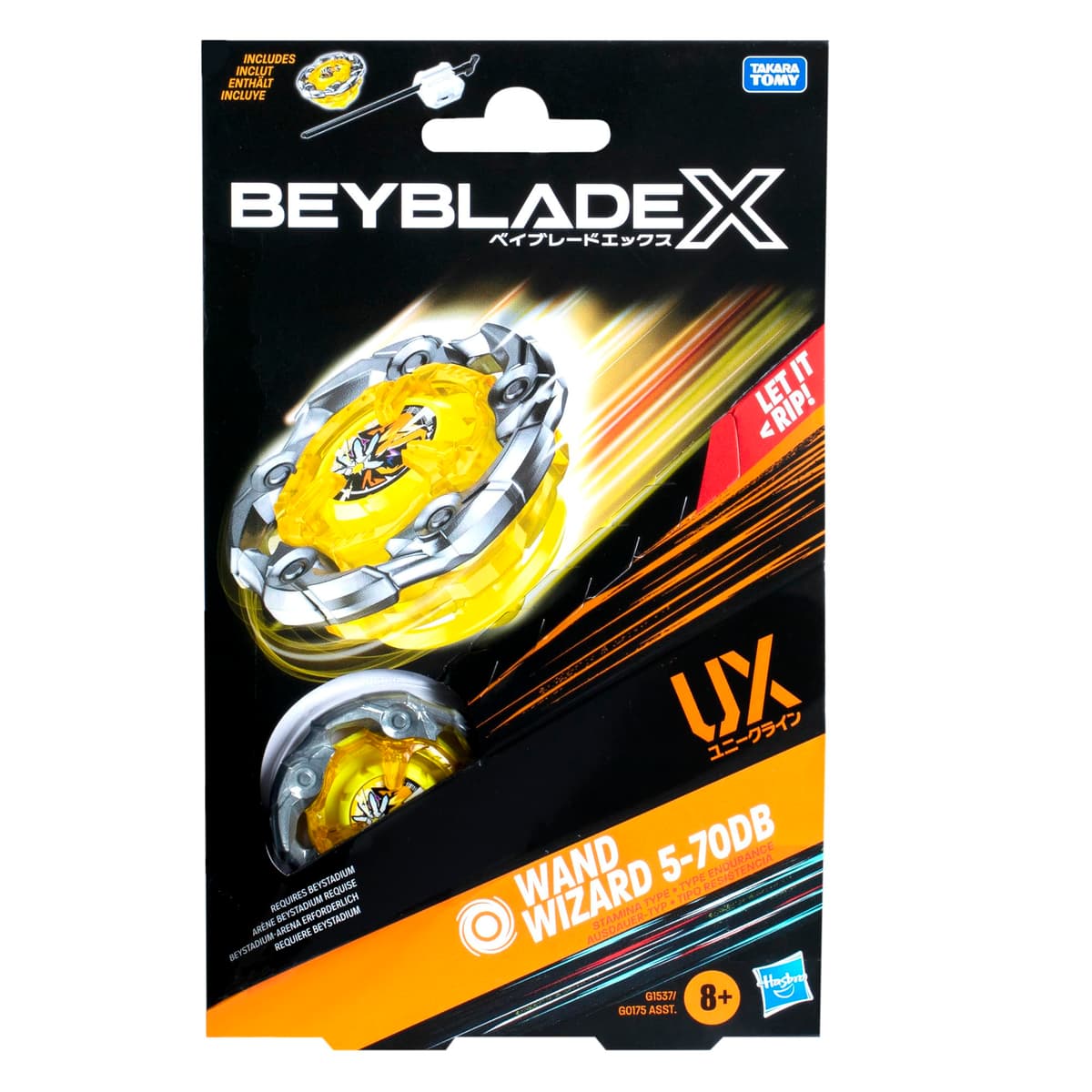 Beyblade X, Kit Inicial Wand Wizard 5-70DB UX con Top y Lanzador — view 4