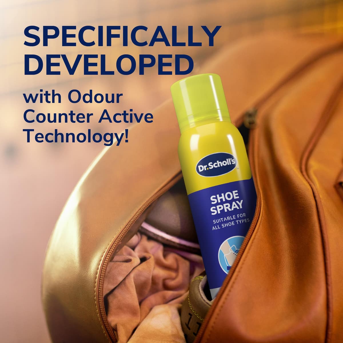 Dr. Scholl’s Fresh Step Anti Odour Shoe Spray, Eliminates Odor For Up To 48 Hours. Fresh Scent, Quick Drying, Suitable For All Shoe Types, Running Trainers, Sports, & More, 150ml, Pack of 1 — view 5