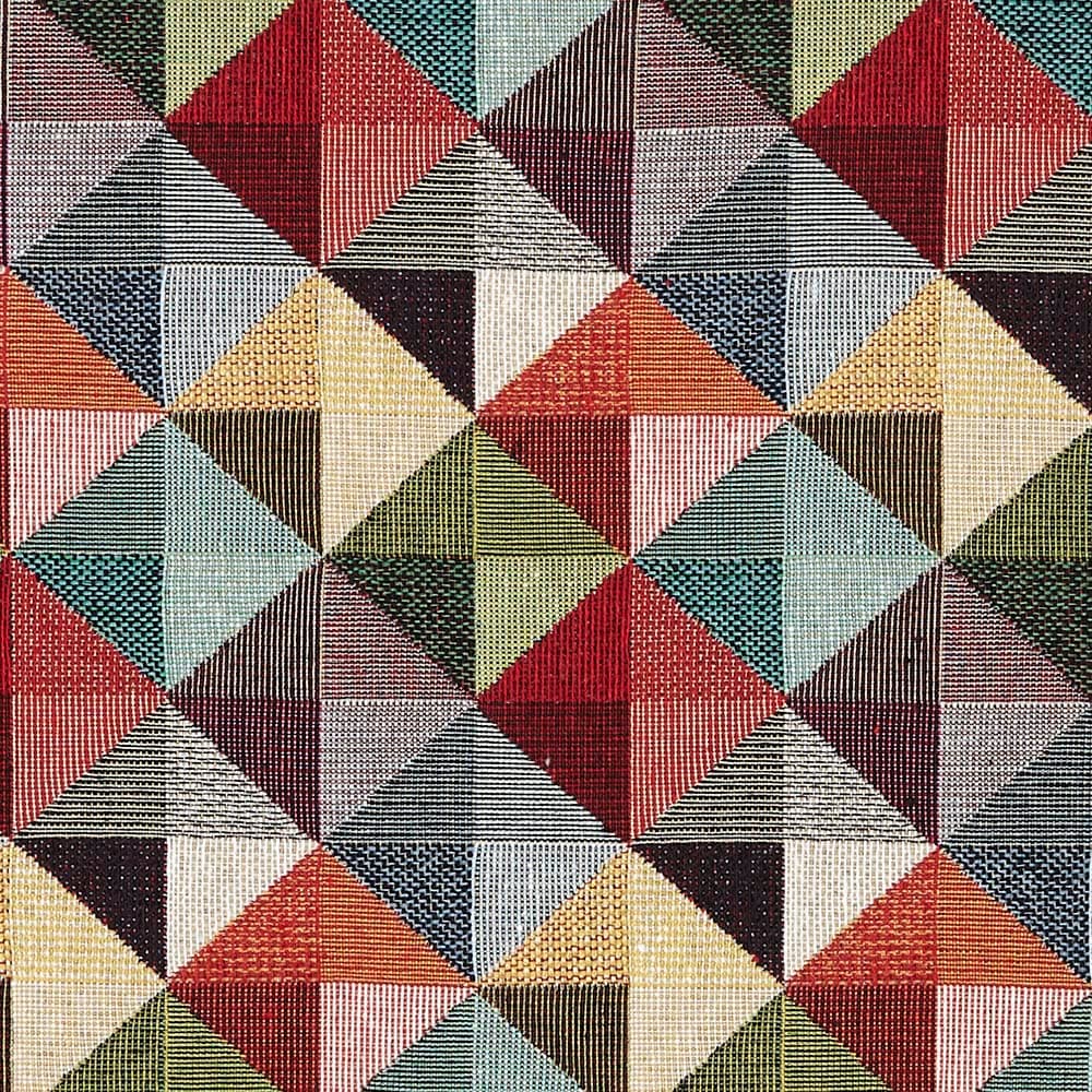 Kt KILOtela - Tela Tapicería, Jacquard Gobelino, Tapizar Sillas, Cojines, Cabecero, Sofá, Bolsos, Resistente al Desgaste, Costura, 100 cm Largo x 280 cm Ancho, Geométrico, Multicolor, 1 metro — view 25